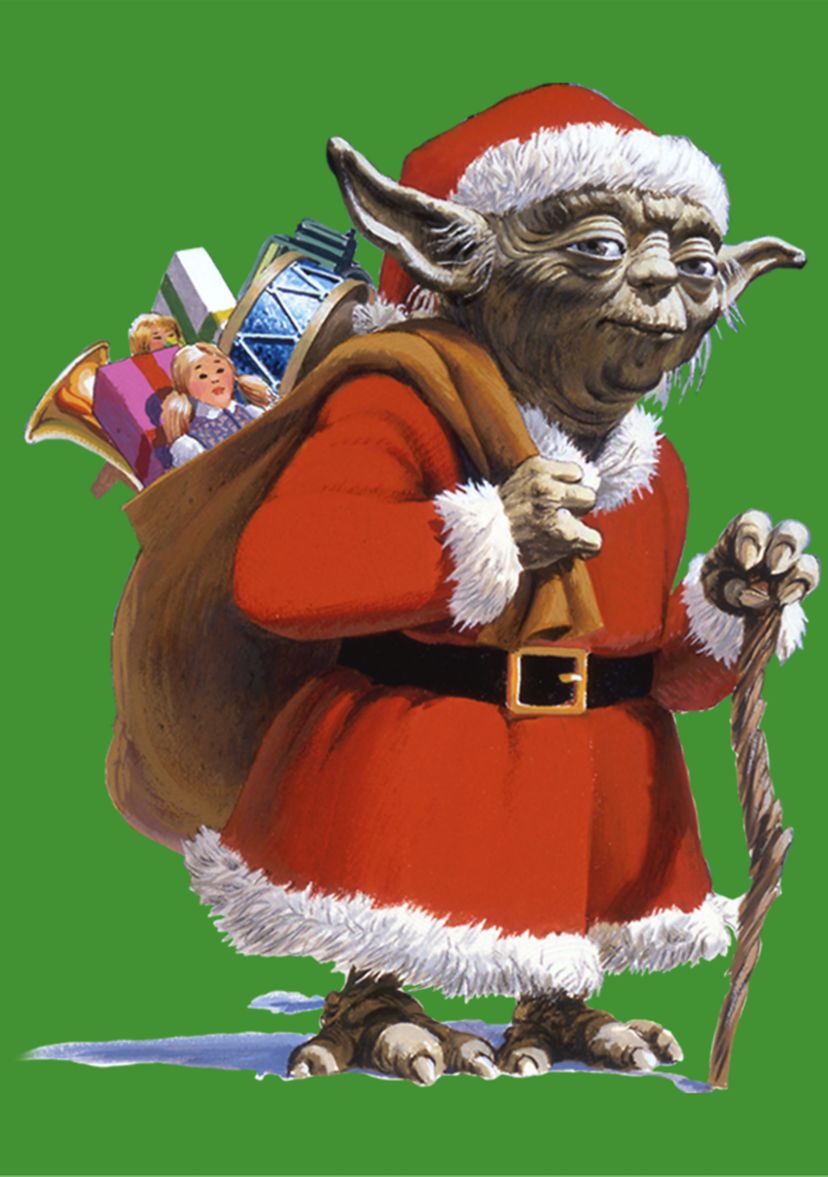 Boys 4-7 Santa Yoda Comp Graphic Top