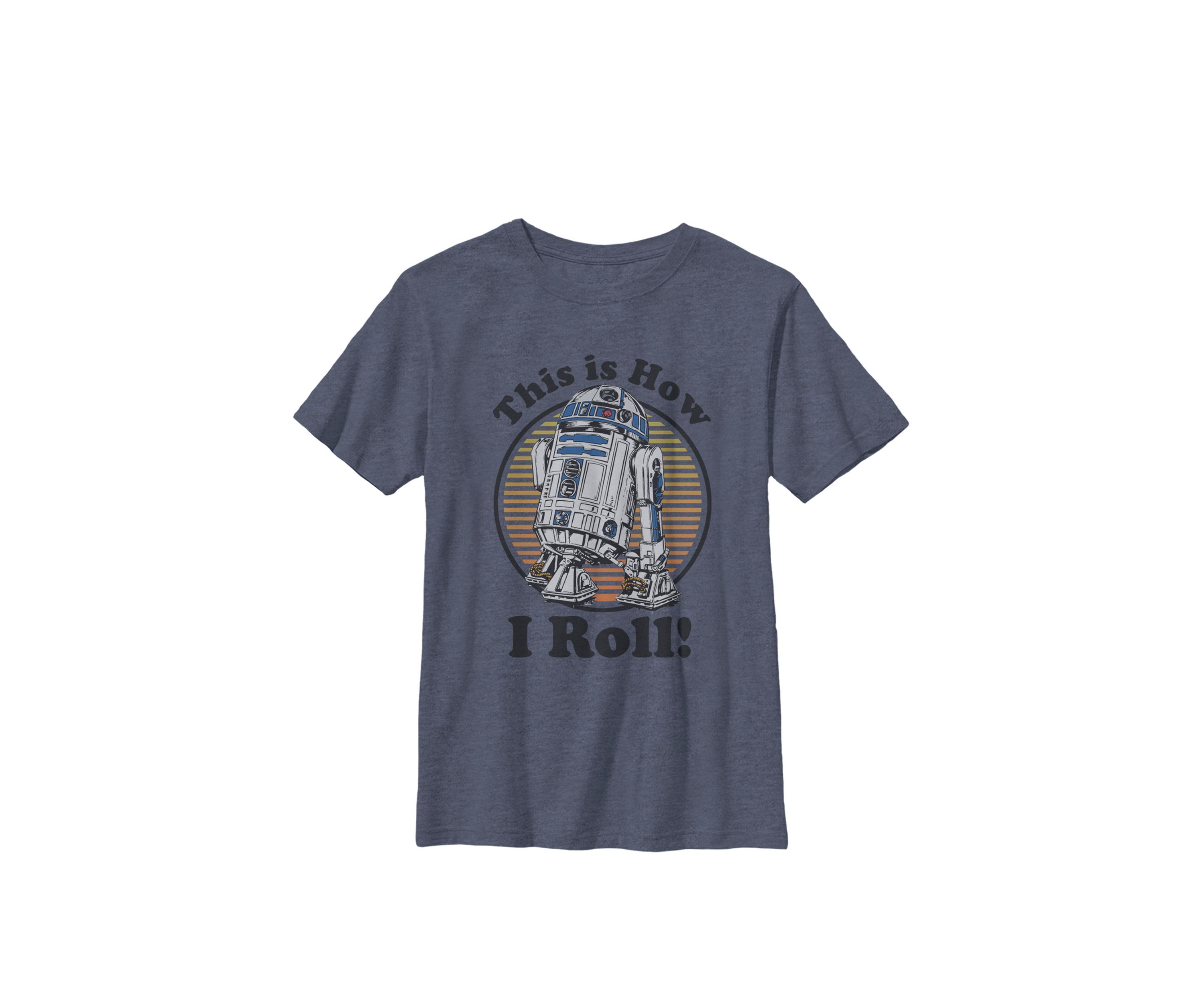 Boys 8-20 R2-D2 This Is How I Roll Text Crew T-Shirt