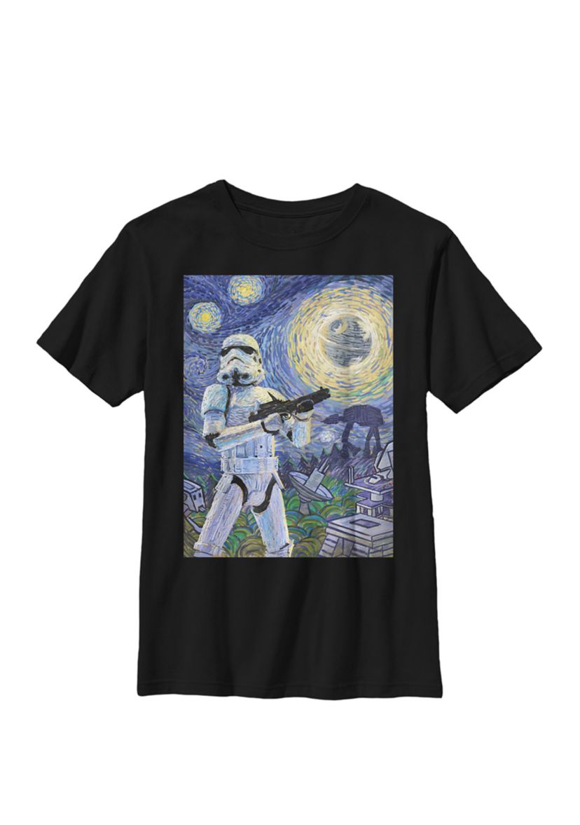 Boys 8-20 Stormtrooper Starry Night Crew T-Shirt