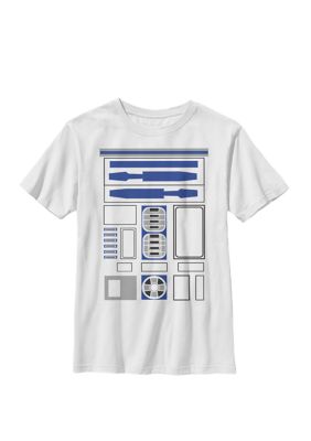 Star Wars Boys 8-20 R2-D2 Costume Crew Te-Shirt
