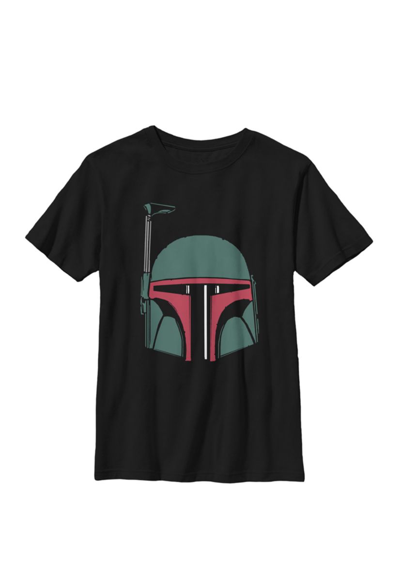 Boys 8-20 Boba Fett Simple Helmet Crew T-Shirt