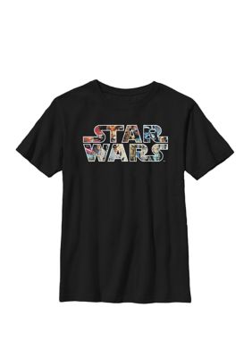 Star Wars Boys 8-20 Classic Movie Poster Logo Crew T-Shirt
