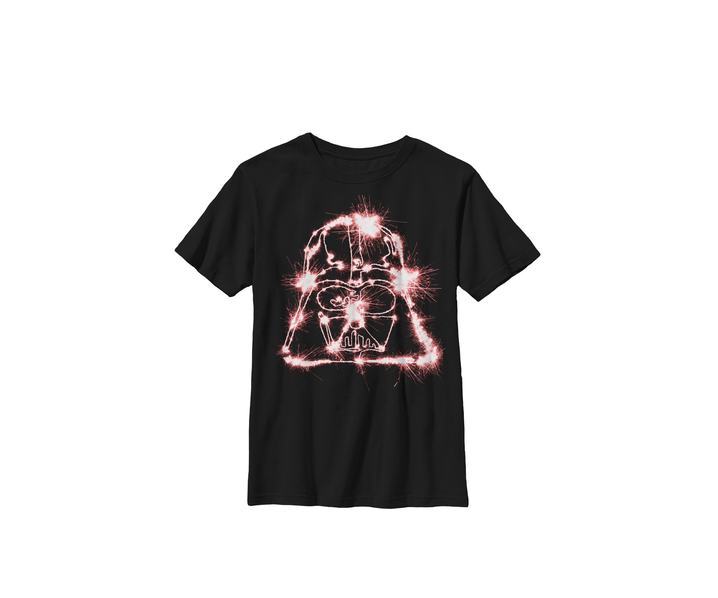 Boys 8-20 Sparkler Darth Vader Face Portrait Crew T-Shirt