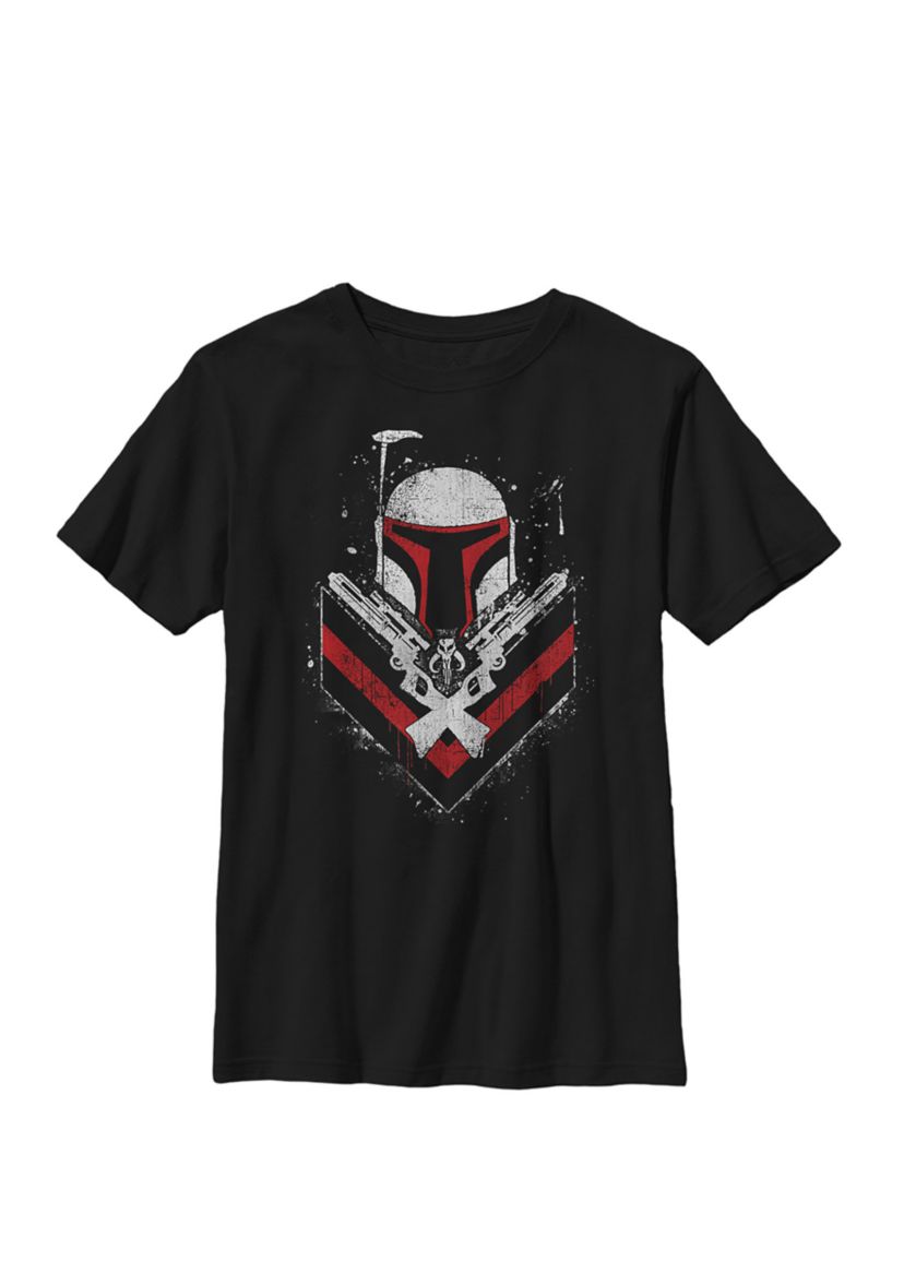 Boys 8-20 Boba Fett No Threats Only Promises Crew T-Shirt