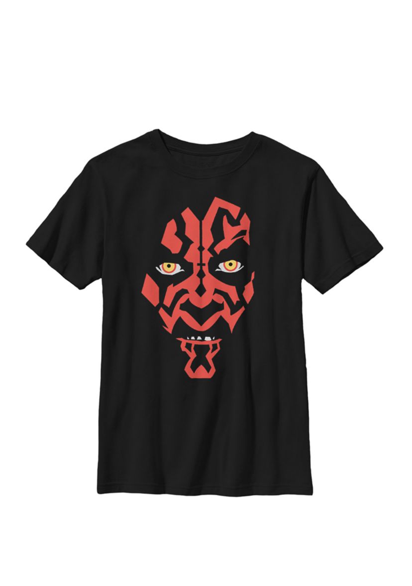 Boys 8-20 Darth Maul Large Face Portrait Crew T-Shirt