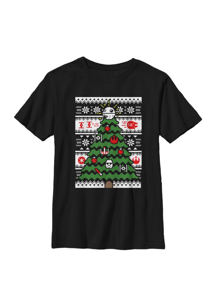Boys 4-7 Galactic Tree Graphic Top