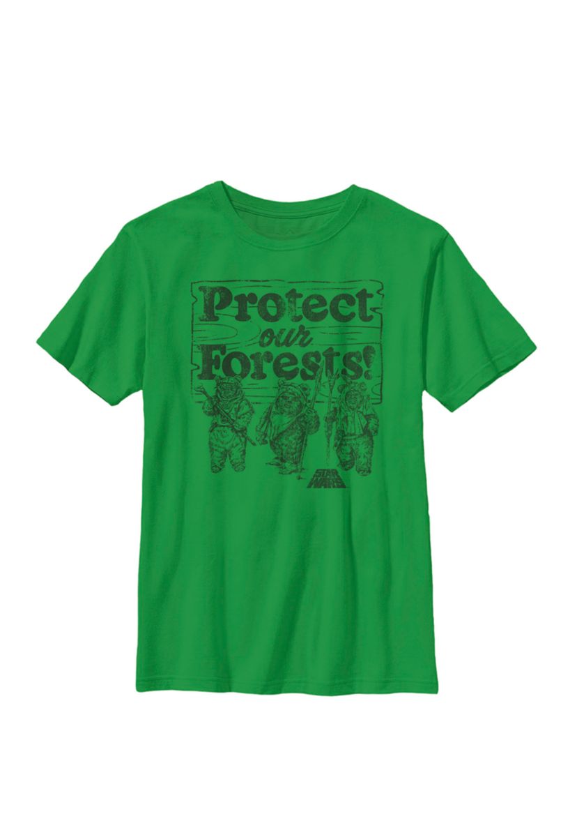 Boys 8-20 Ewoks Protect Our Forests Camp Crew Graphic T-Shirt