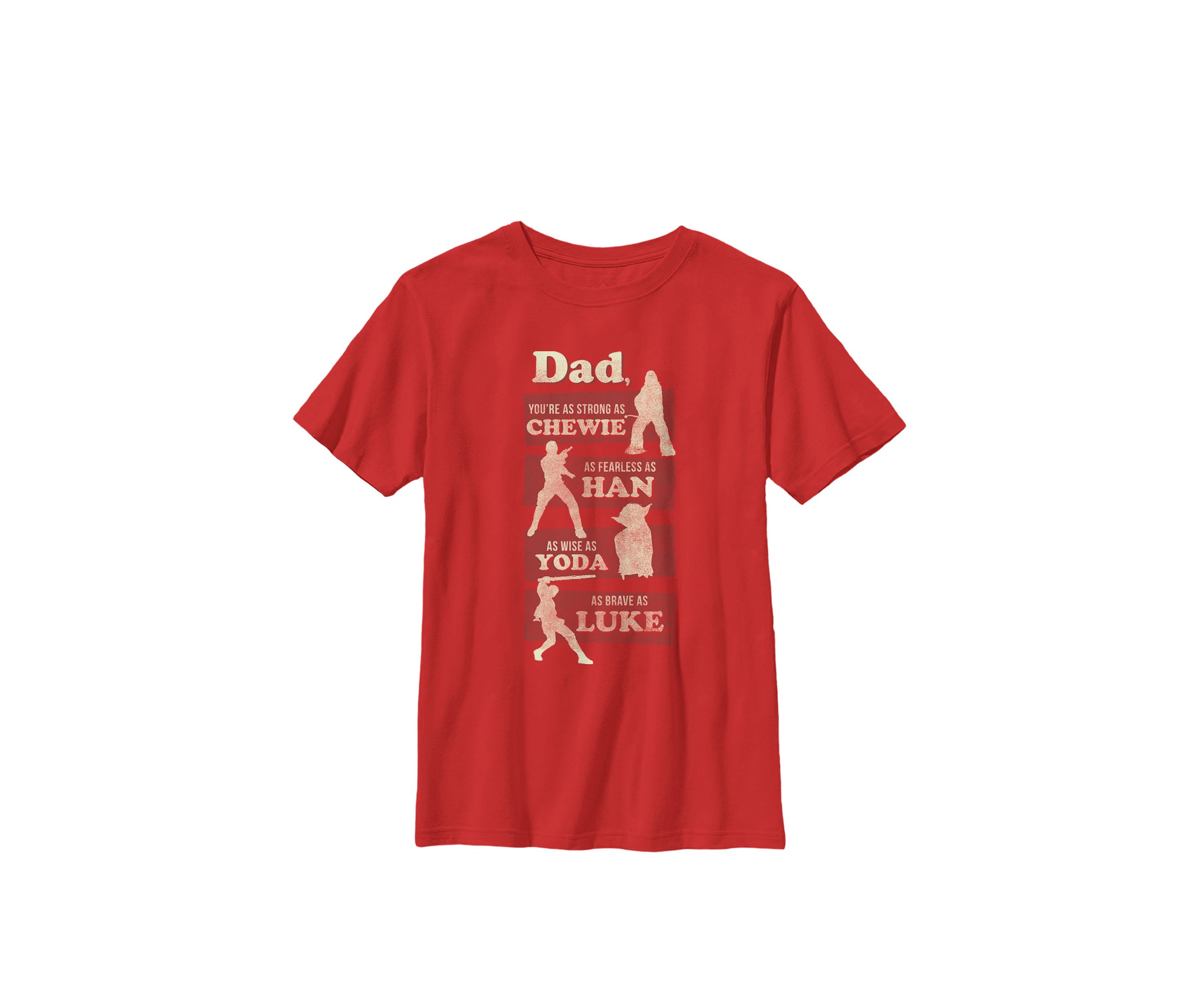 Boys 8-20 Dad You Are As Strong As Crew Graphic T-Shirt