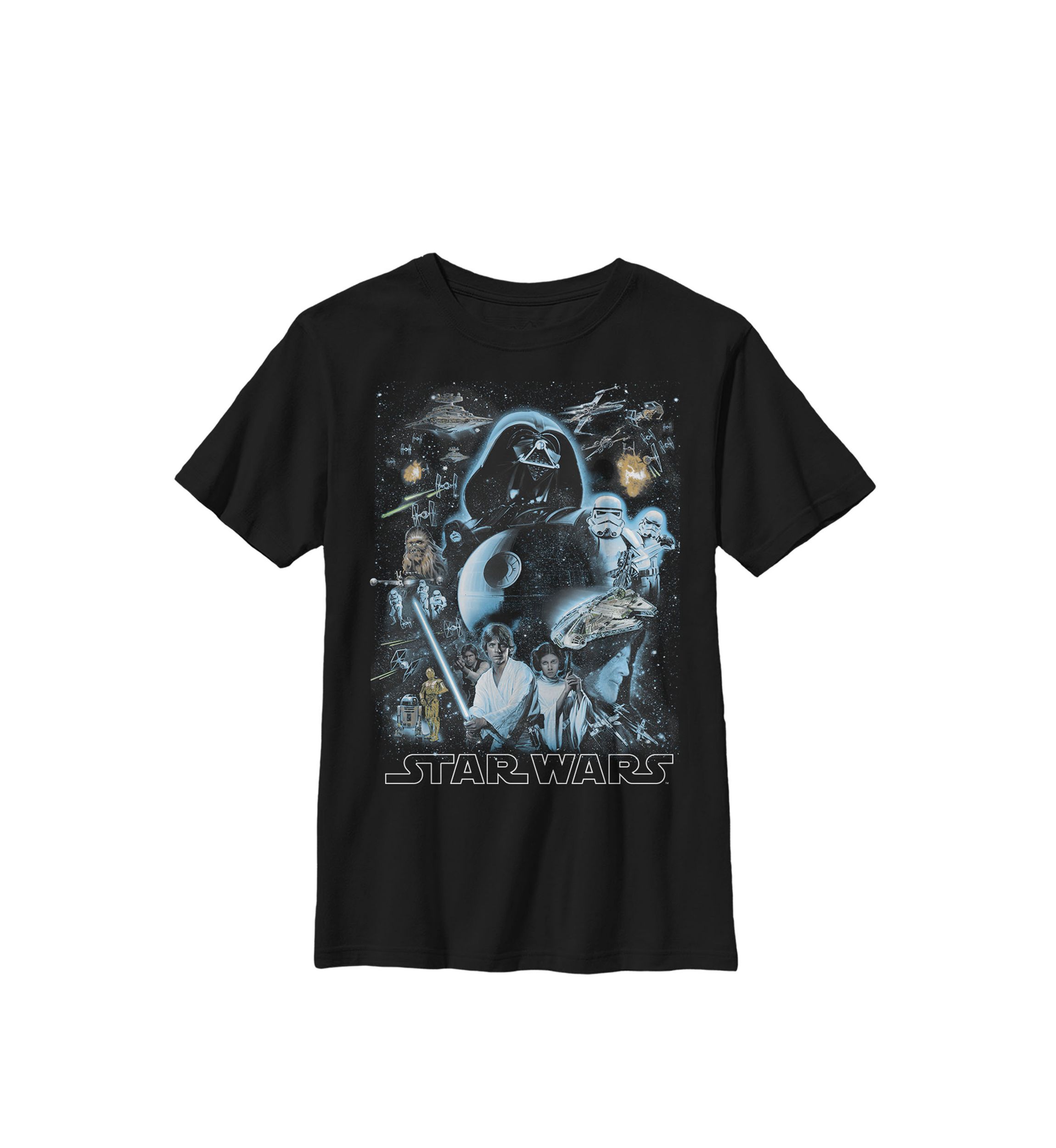 Boys 8-20 Galaxy Of Stars Poster Crew Graphic T-Shirt