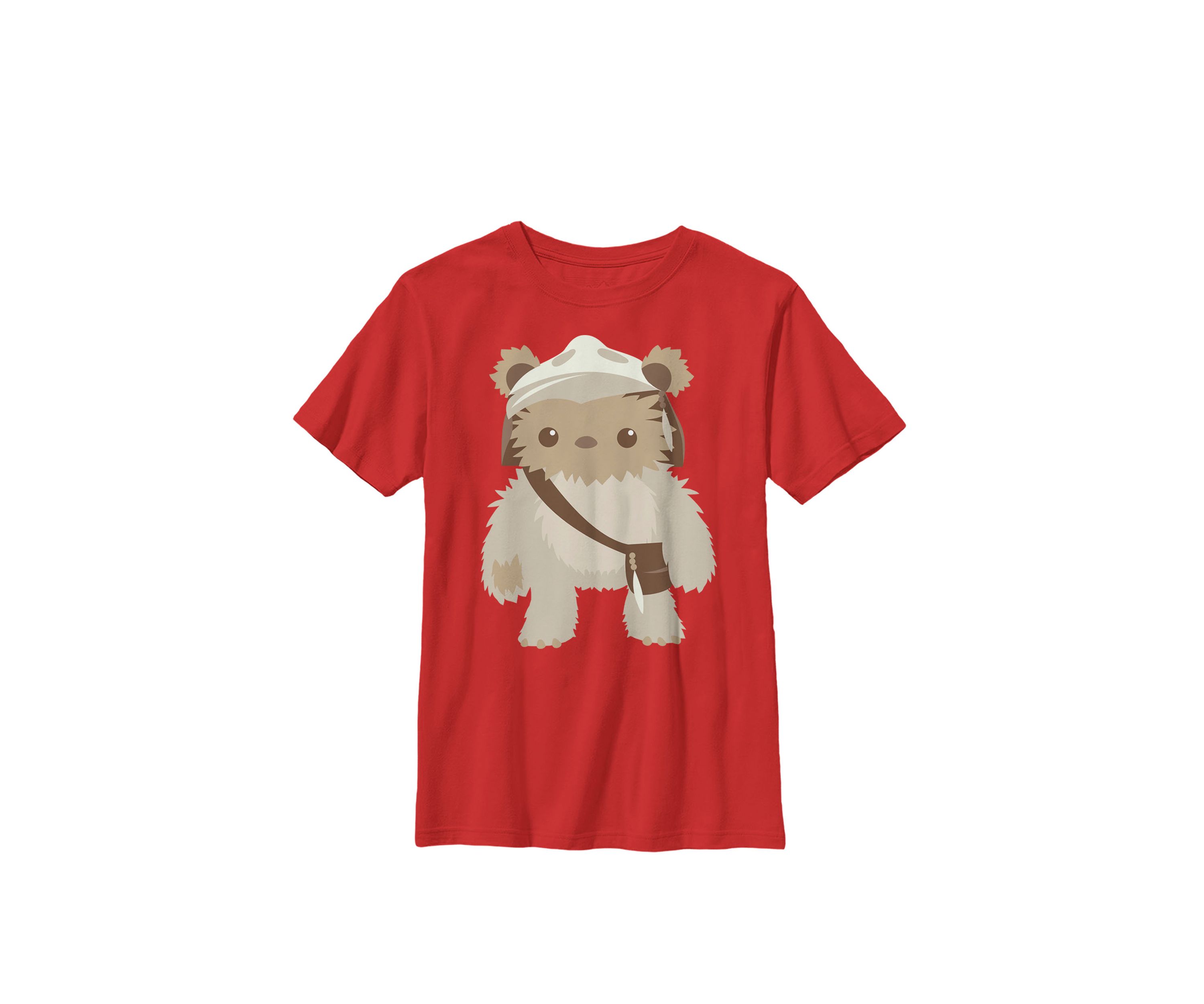 Lumat Ewok Cute Cartoon Warrior Crew Graphic T-Shirt