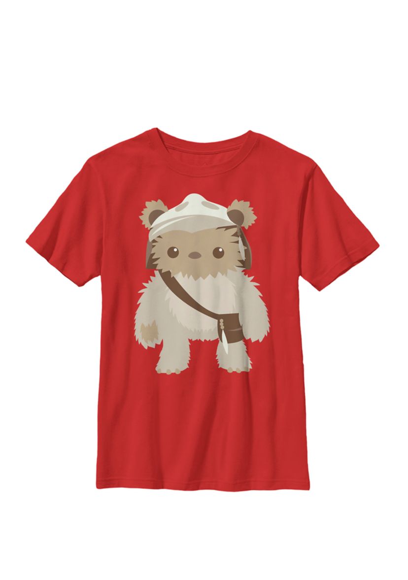Lumat Ewok Cute Cartoon Warrior Crew Graphic T-Shirt