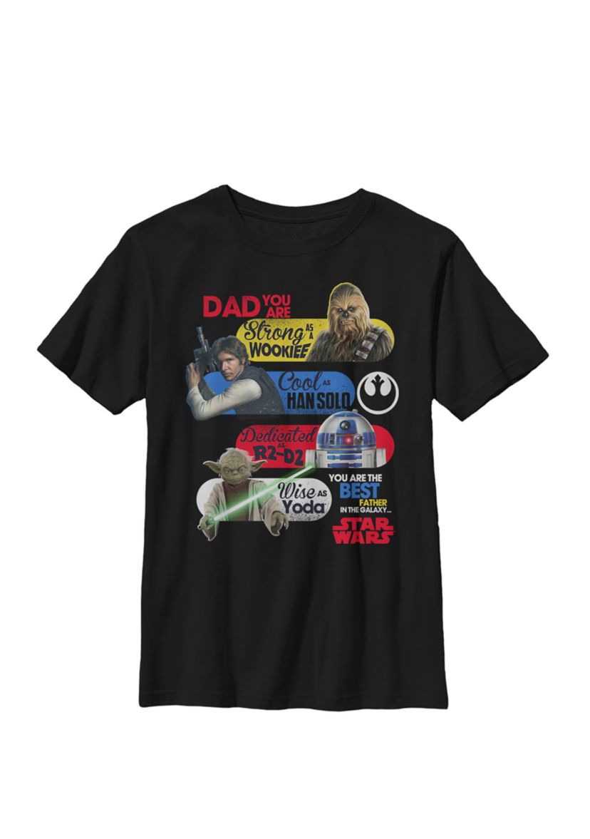 Best Father In The Galaxy Crew Graphic T-Shirt
