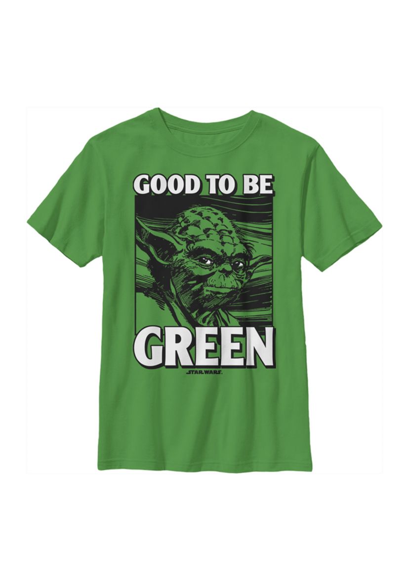 Boys 4-7  Green Yoda Graphic T-Shirt