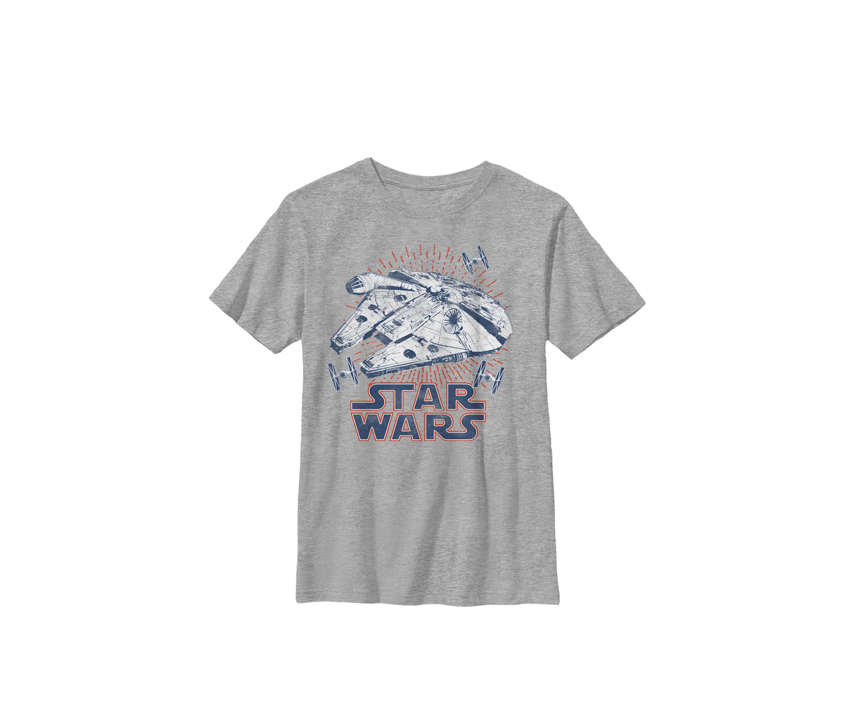 Falcon Logo 4th Of July Fireworks Crew Graphic T-Shirt