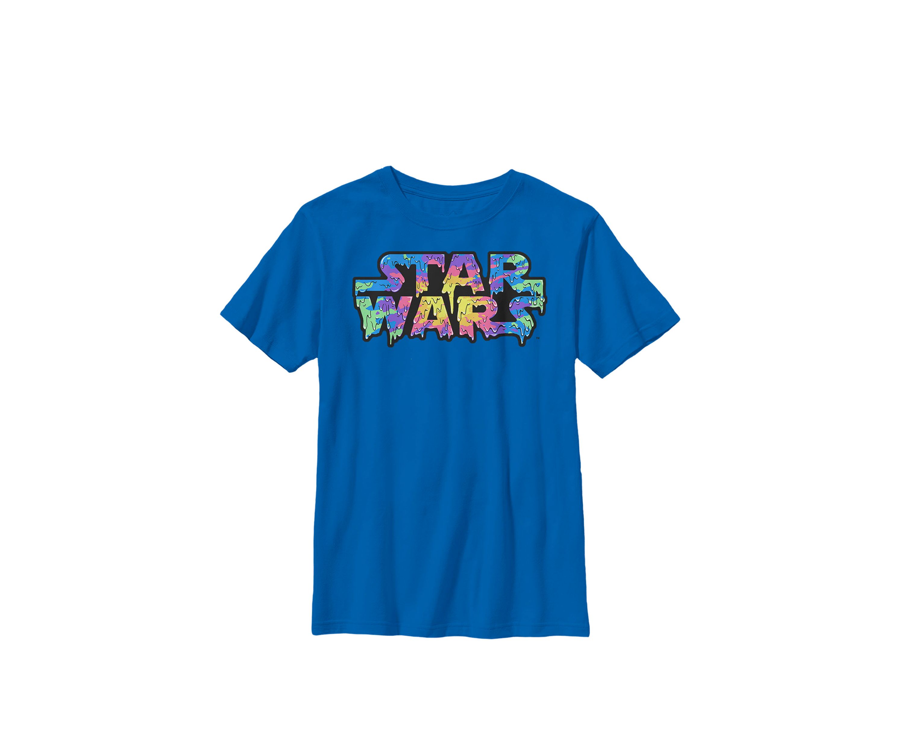 Boys 8-20 Logo Colorful Paint Drip B1 Crew Graphic T-Shirt