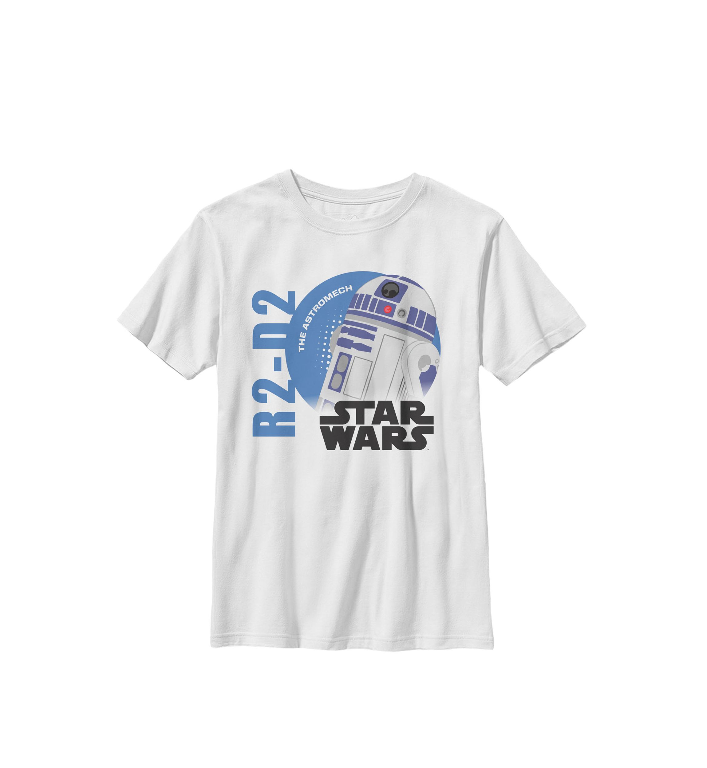 Galaxy Of Adventures Logo R2-D2 Circle G1P Crew Graphic T-Shirt