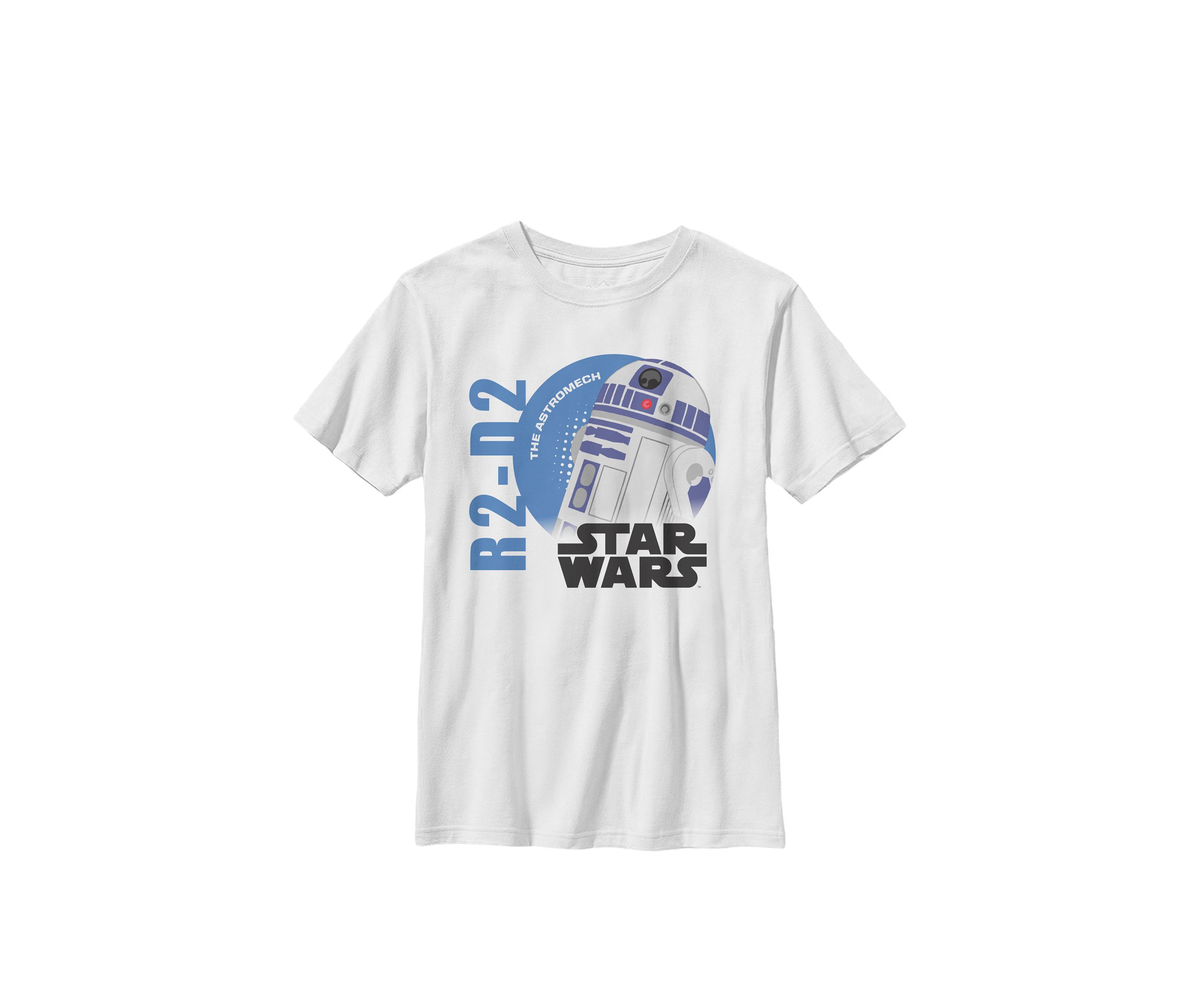 Galaxy Of Adventures Logo R2-D2 Circle G1P Crew Graphic T-Shirt