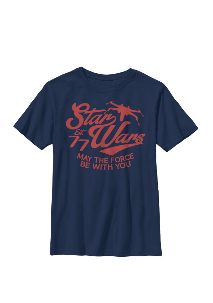 77 Retro X-Wing Vintage Craft Crew Graphic T-Shirt