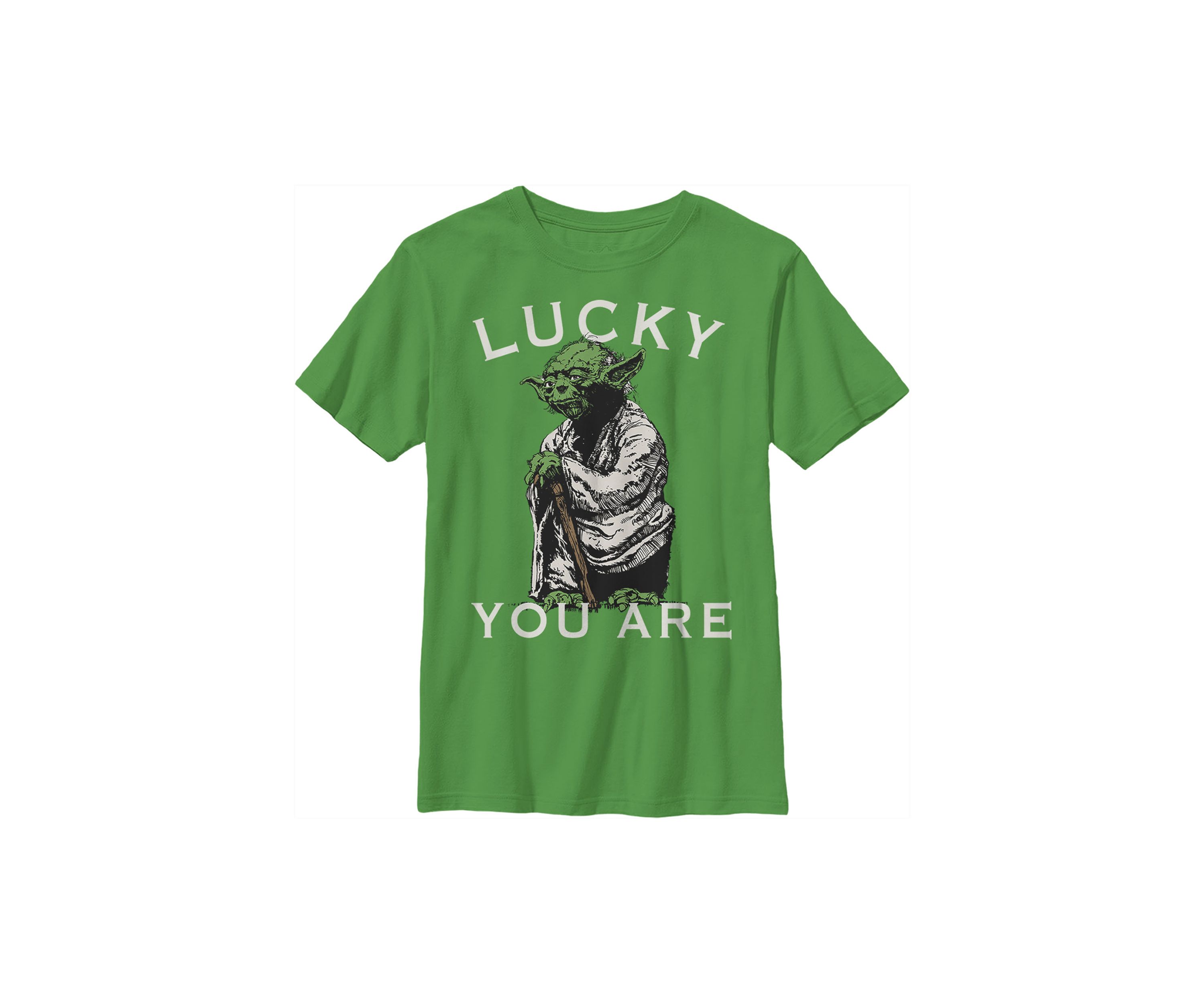 Boys 4-7  Lucky Yoda Graphic T-Shirt