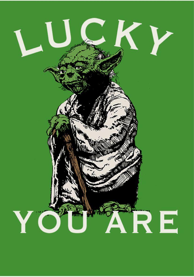 Boys 4-7  Lucky Yoda Graphic T-Shirt