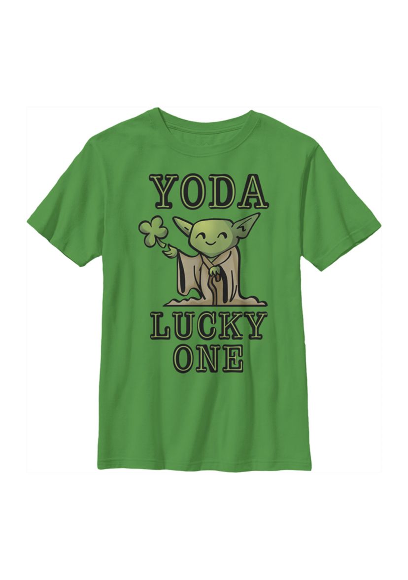 Boys 4-7  Yoda So Lucky Graphic T-Shirt