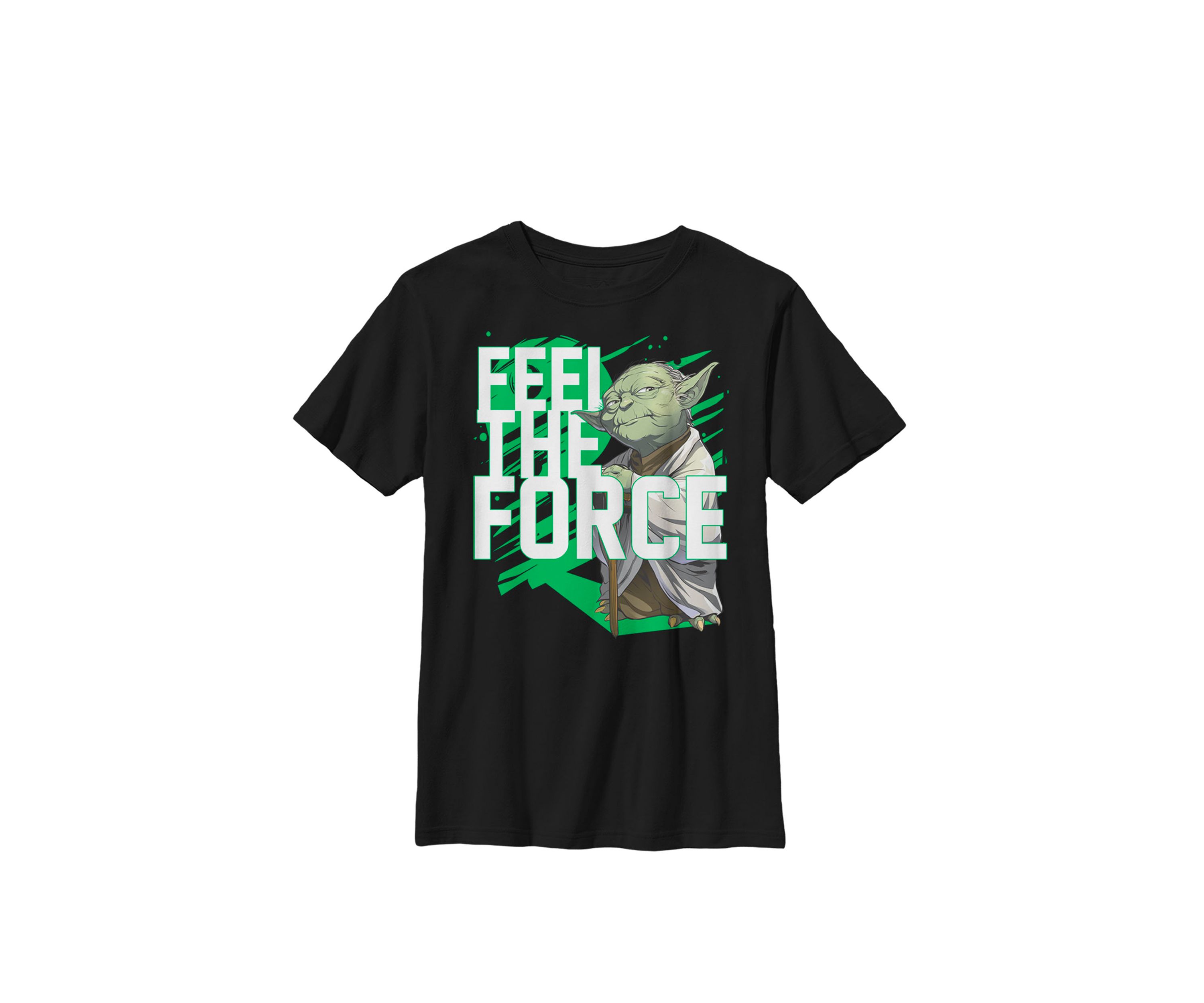 Feel The Force Yoda Crew Graphic T-Shirt