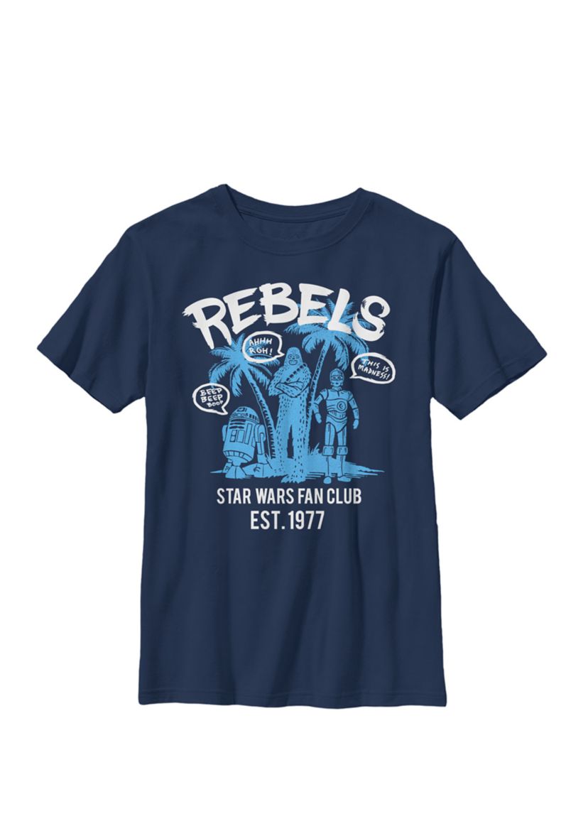 Boys 8-20 Rebels Fan Club 1977 B1 Crew Graphic T-Shirt