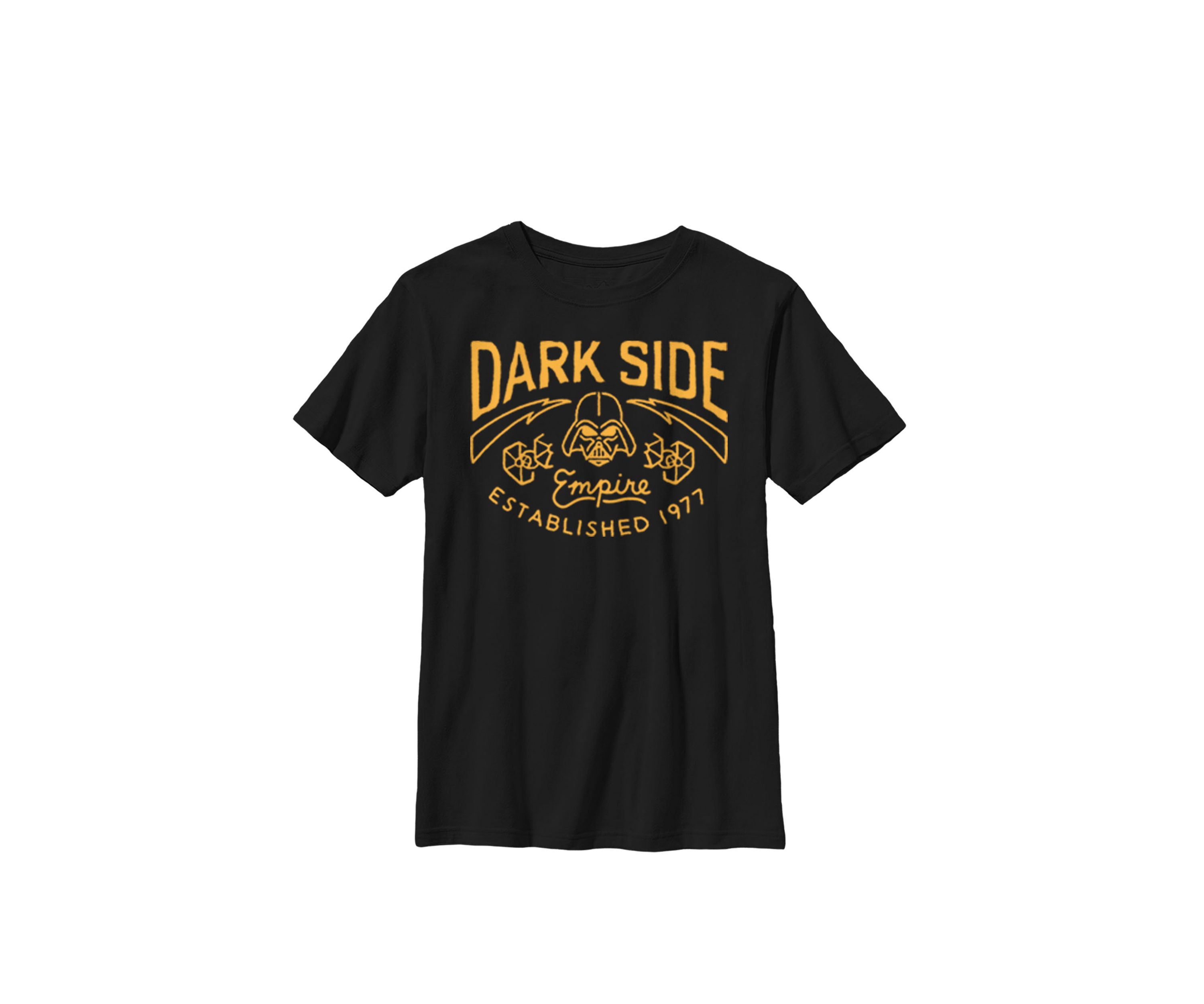 Boys 8-20 Darth Vader Empire Doodle Left Chest B1 Crew Graphic T-Shirt