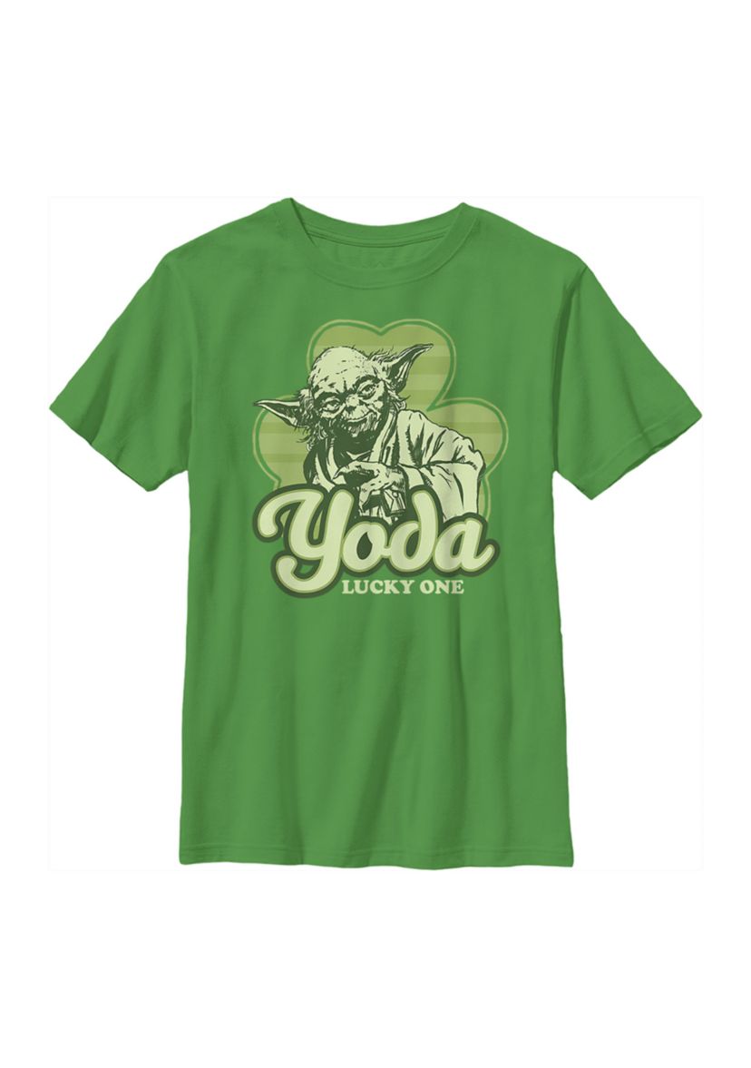 Yoda Lucky Retro Graphic T-Shirt