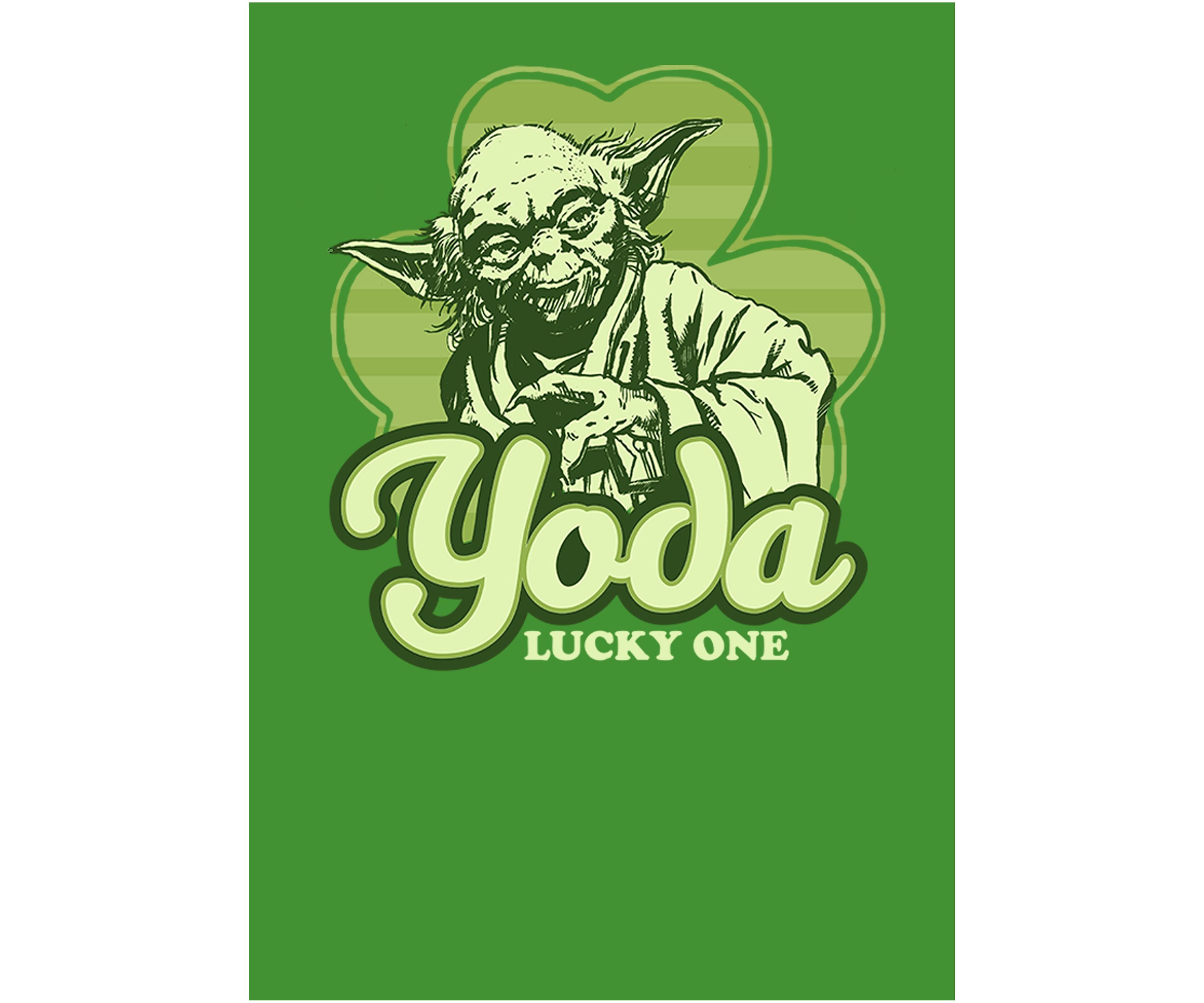 Yoda Lucky Retro Graphic T-Shirt