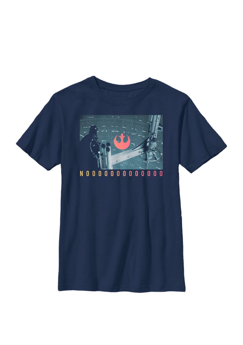 Boys 8-20 Fathers Day Nooooo Iconic Fight Scene Photo Crew Graphic T-Shirt