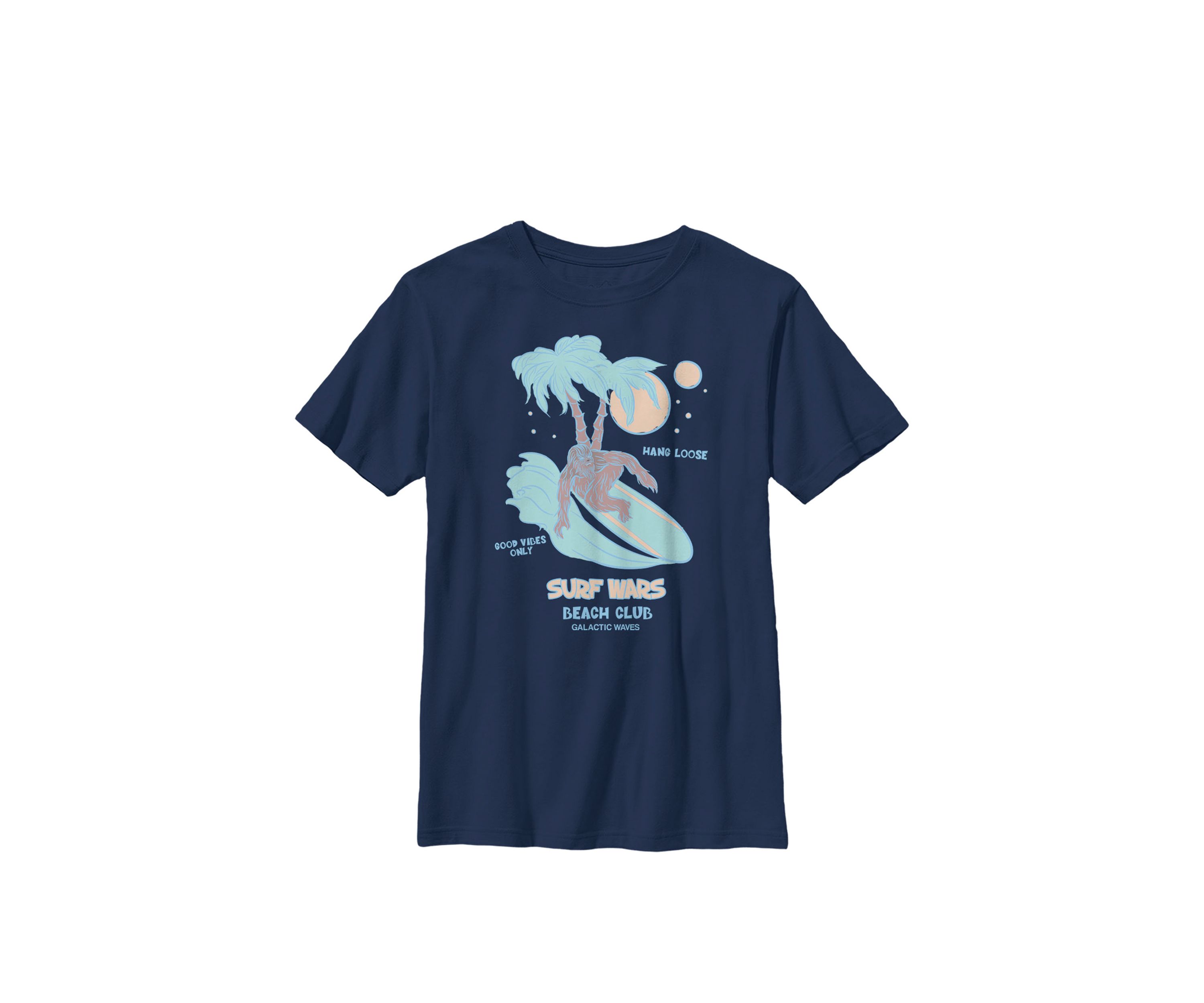 Boys 8-20 Chewie Surfing Beach Club Text Crew Graphic T-Shirt