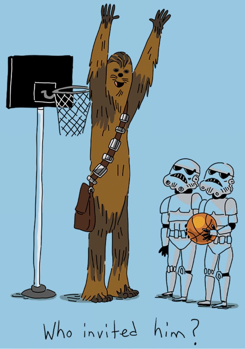 Boys 4-7 Chewie Basketball Graphic Top