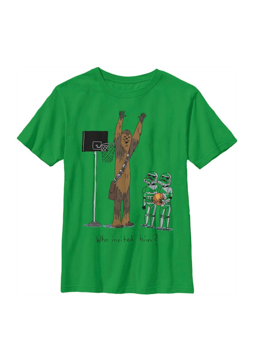 Boys 4-7  Chewie Basketball Graphic Top