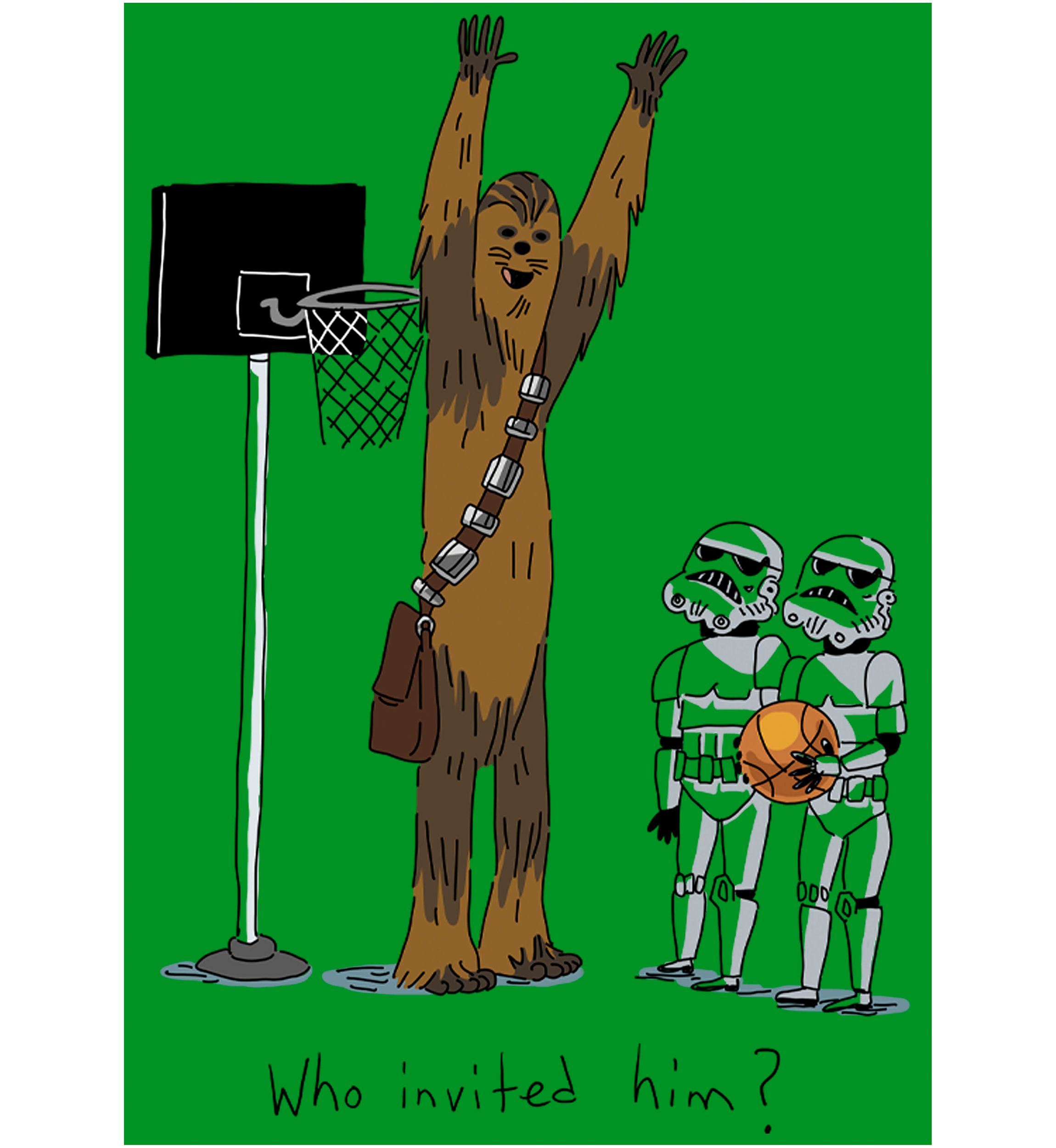Boys 4-7  Chewie Basketball Graphic Top