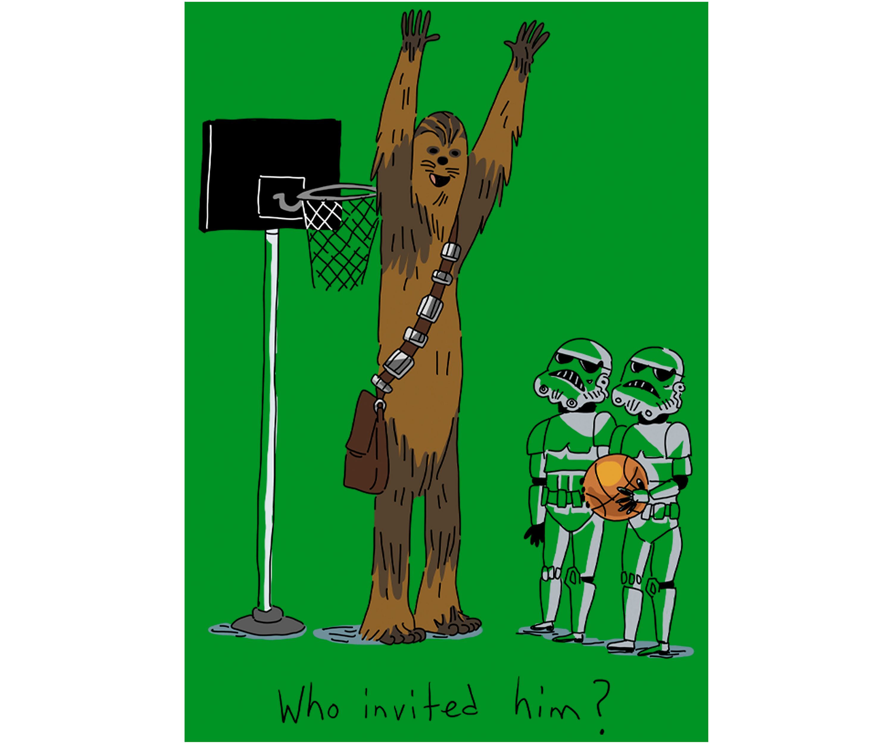 Boys 4-7  Chewie Basketball Graphic Top