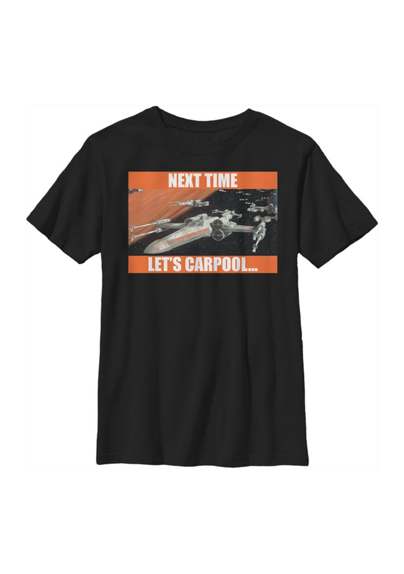 Boys 4-7  Next Time Lets Carpool Graphic Top