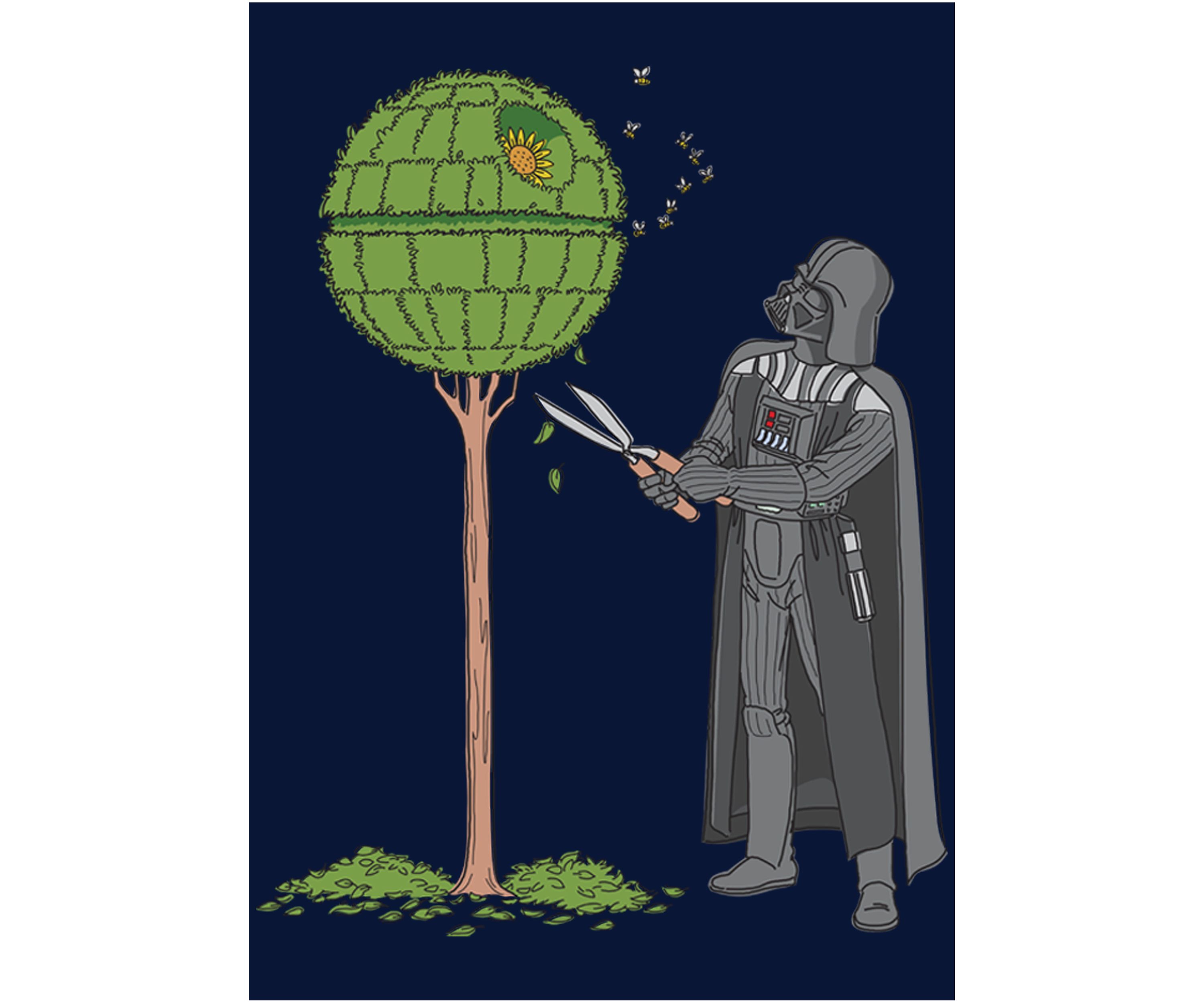 Boys 4-7  Death Star Bush Graphic Top