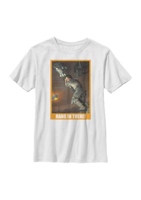 Star Wars Boys 4-7 Hang In There Graphic Top, White, XSmall