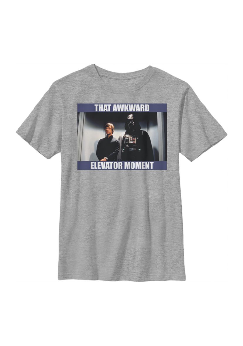 Boys 4-7  Awkward Elevator Moment Graphic Top
