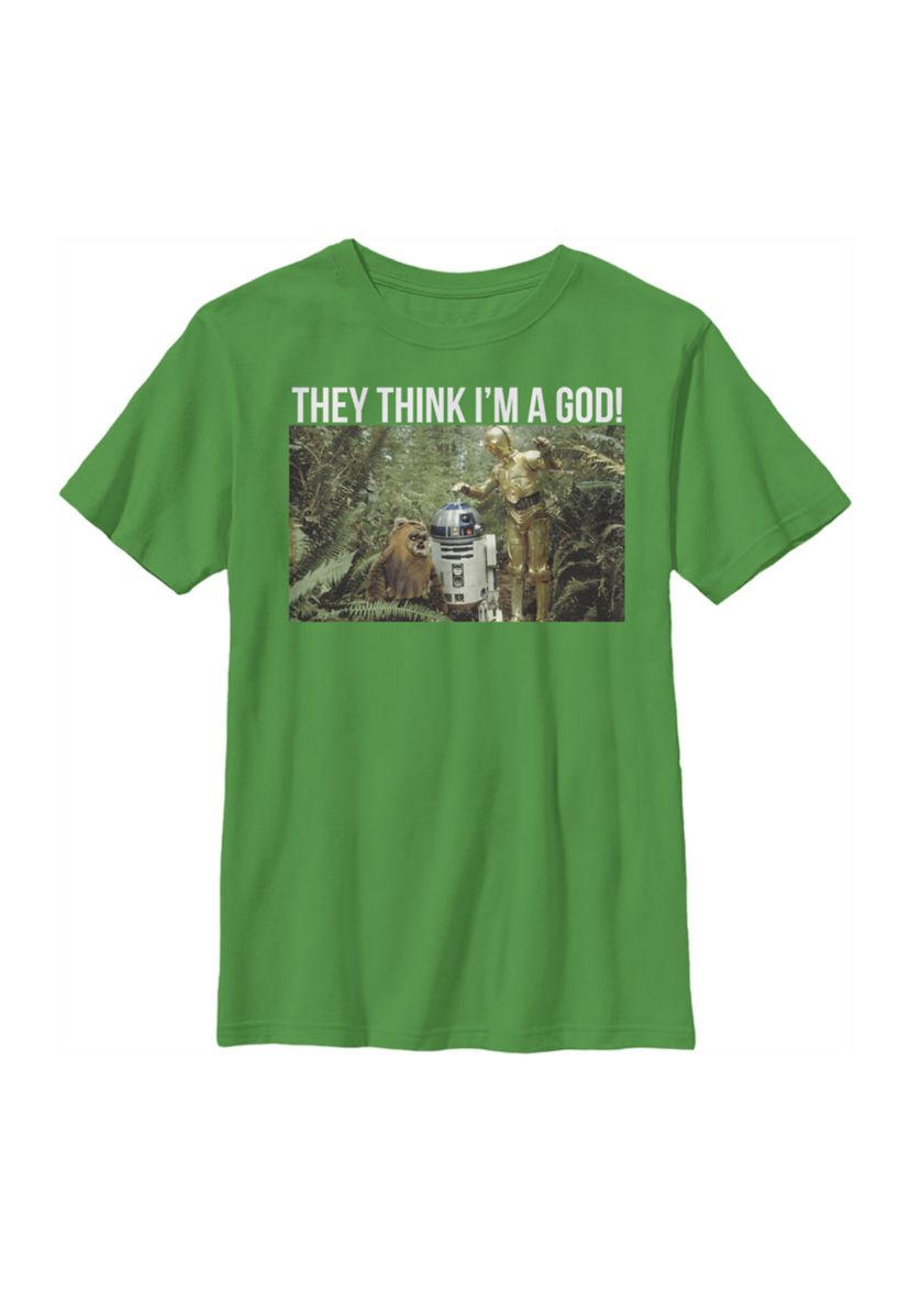 Boys 4-7  C3PO God Graphic Top