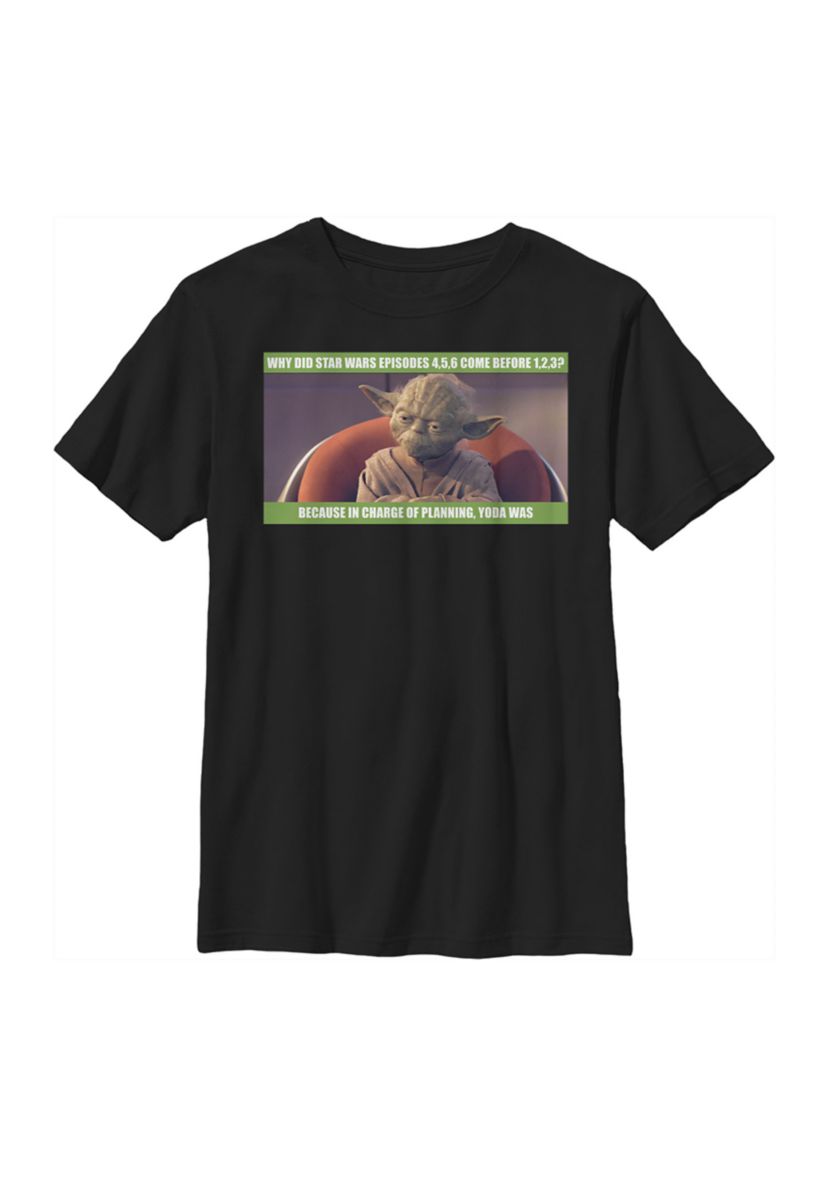 Boys 4-7  In Charge Of Planning Graphic Top