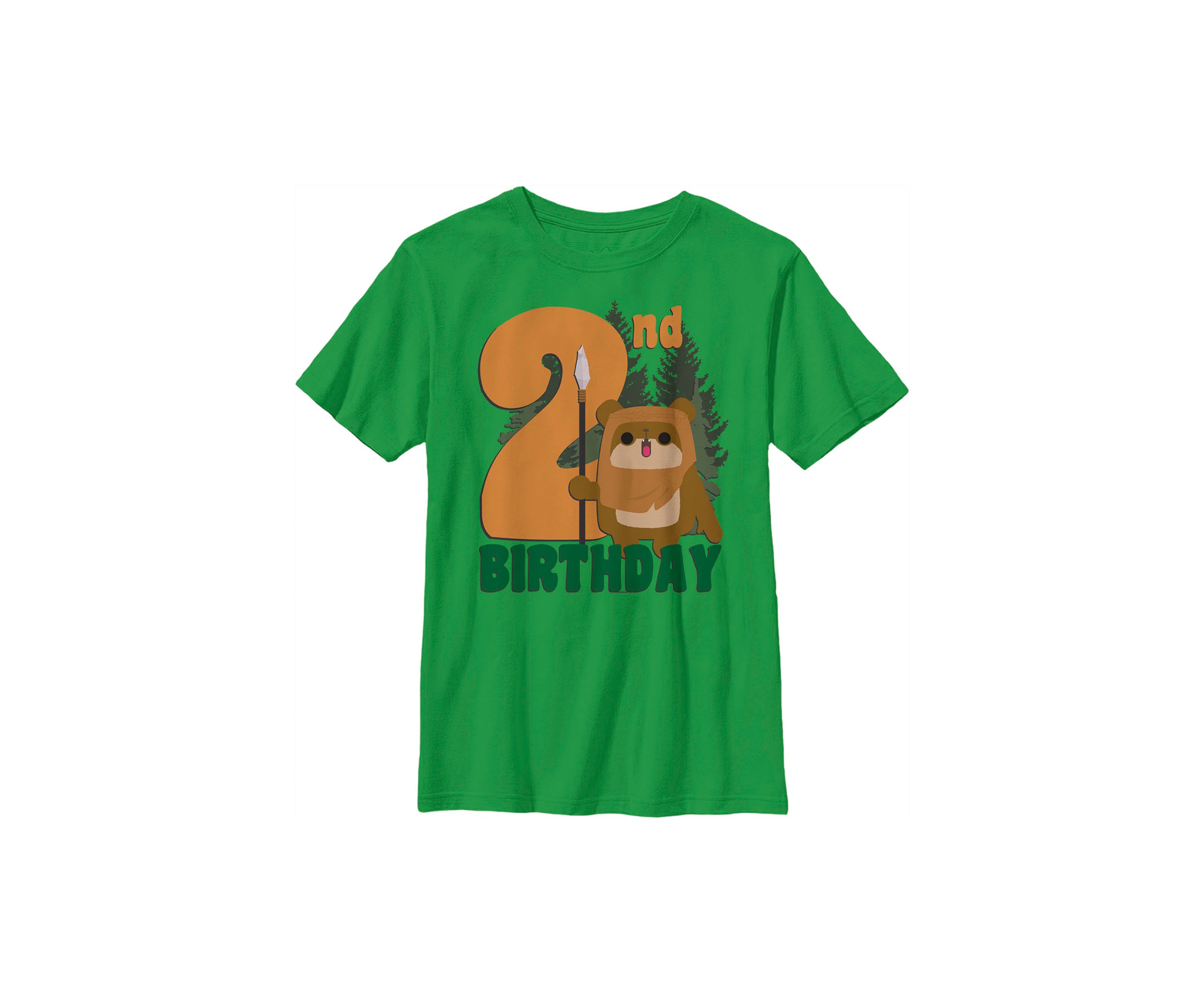 Boys 4-7  2nd Ewok Birthday Graphic Top