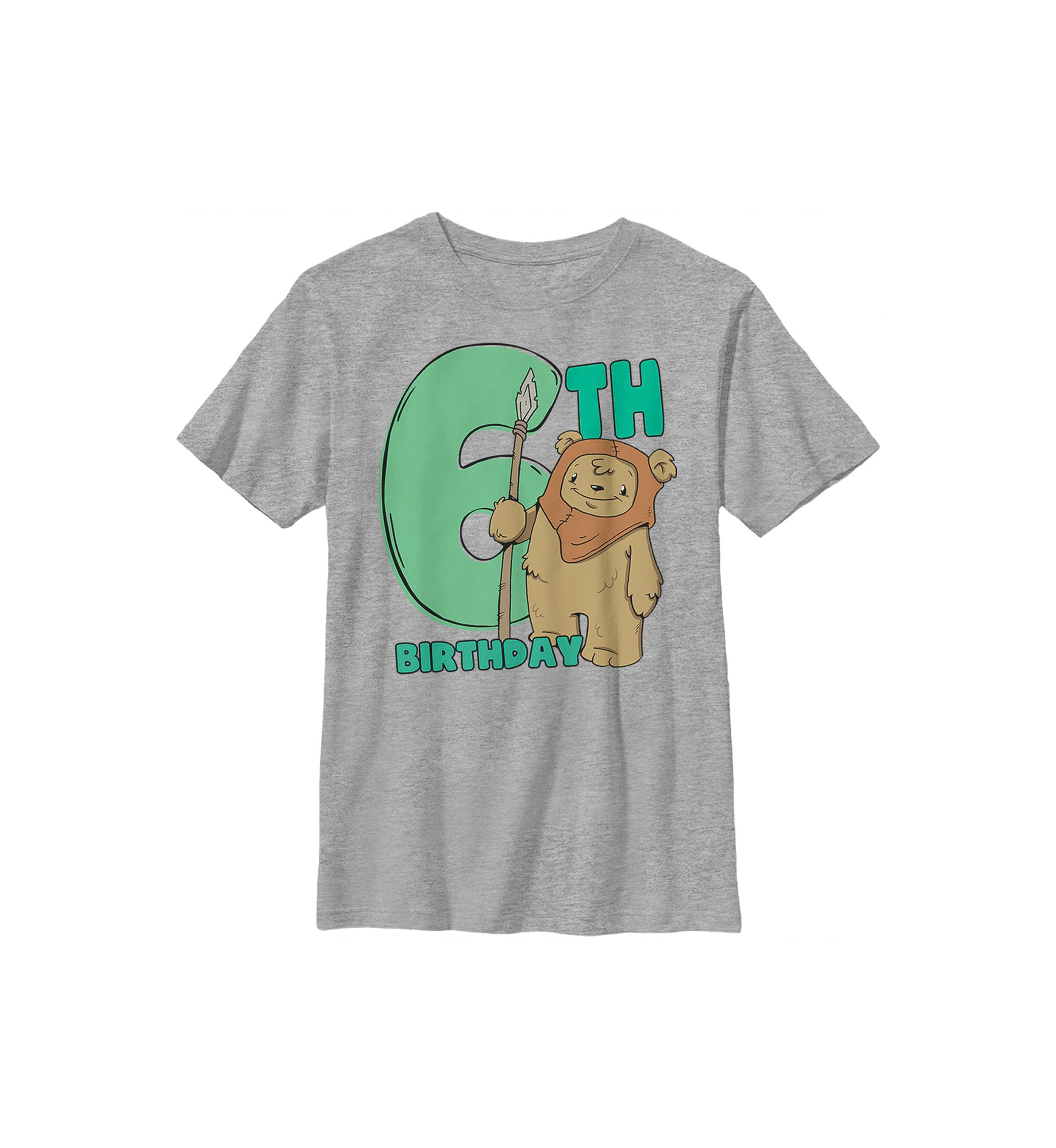 Boys 4-7  Cute Ewok Six Graphic Top