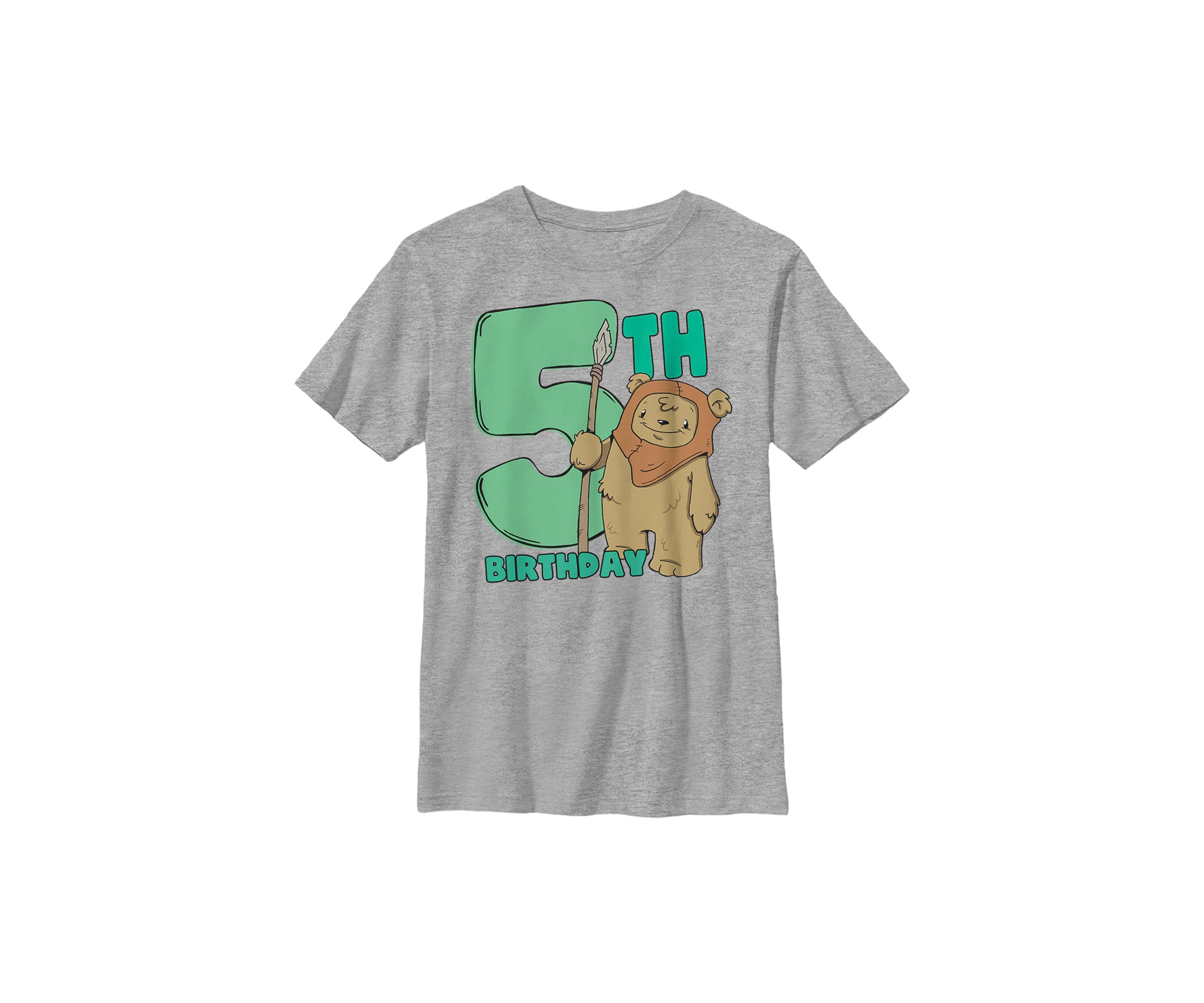 Boys 4-7  Cute Ewok Five Graphic Top