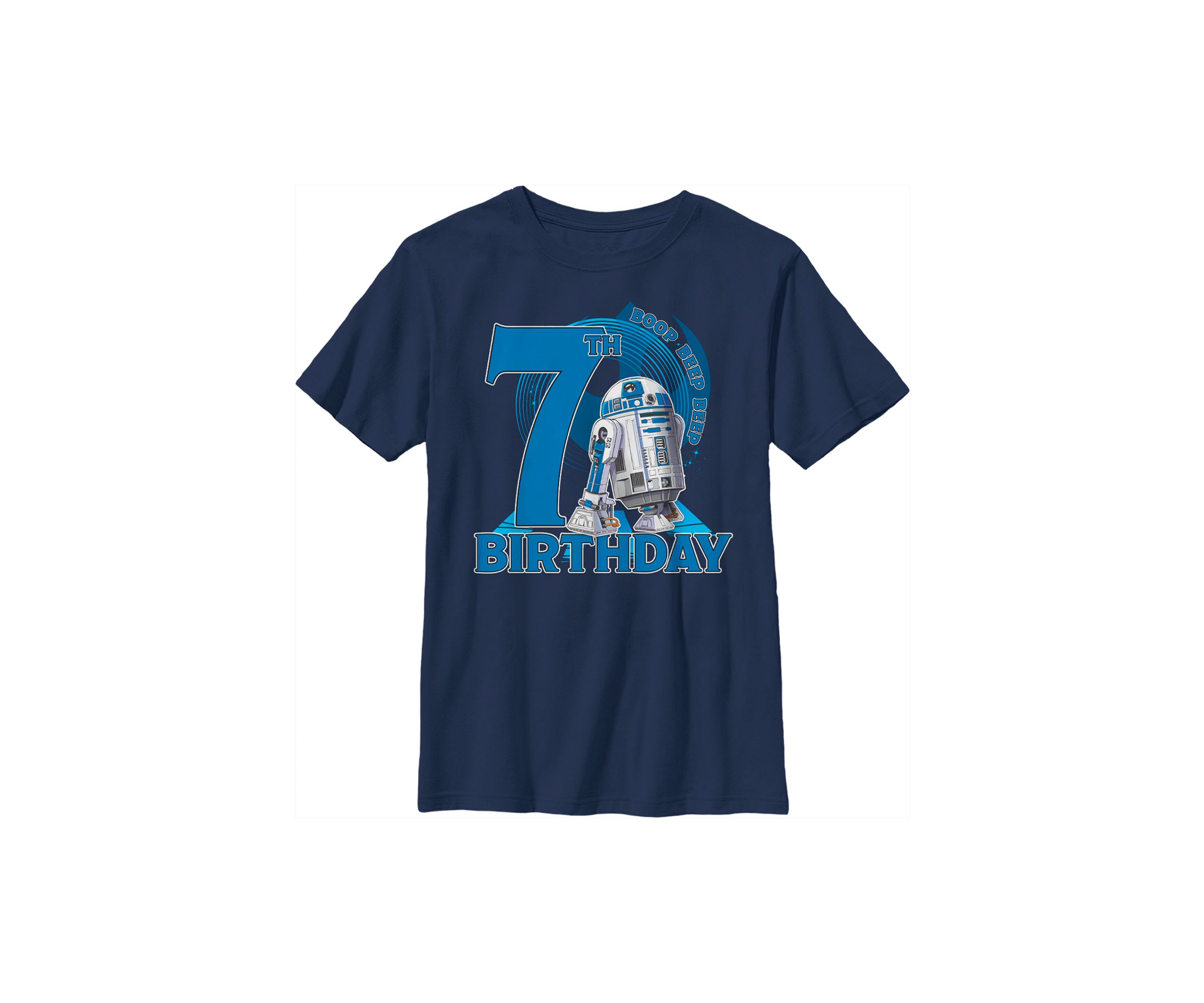 Boys 4-7  7th Birthday With R2D2 Graphic Top