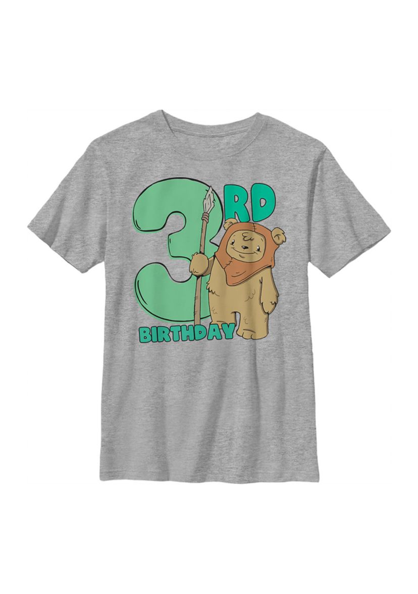 Boys 4-7  Cute Ewok Three Graphic Top