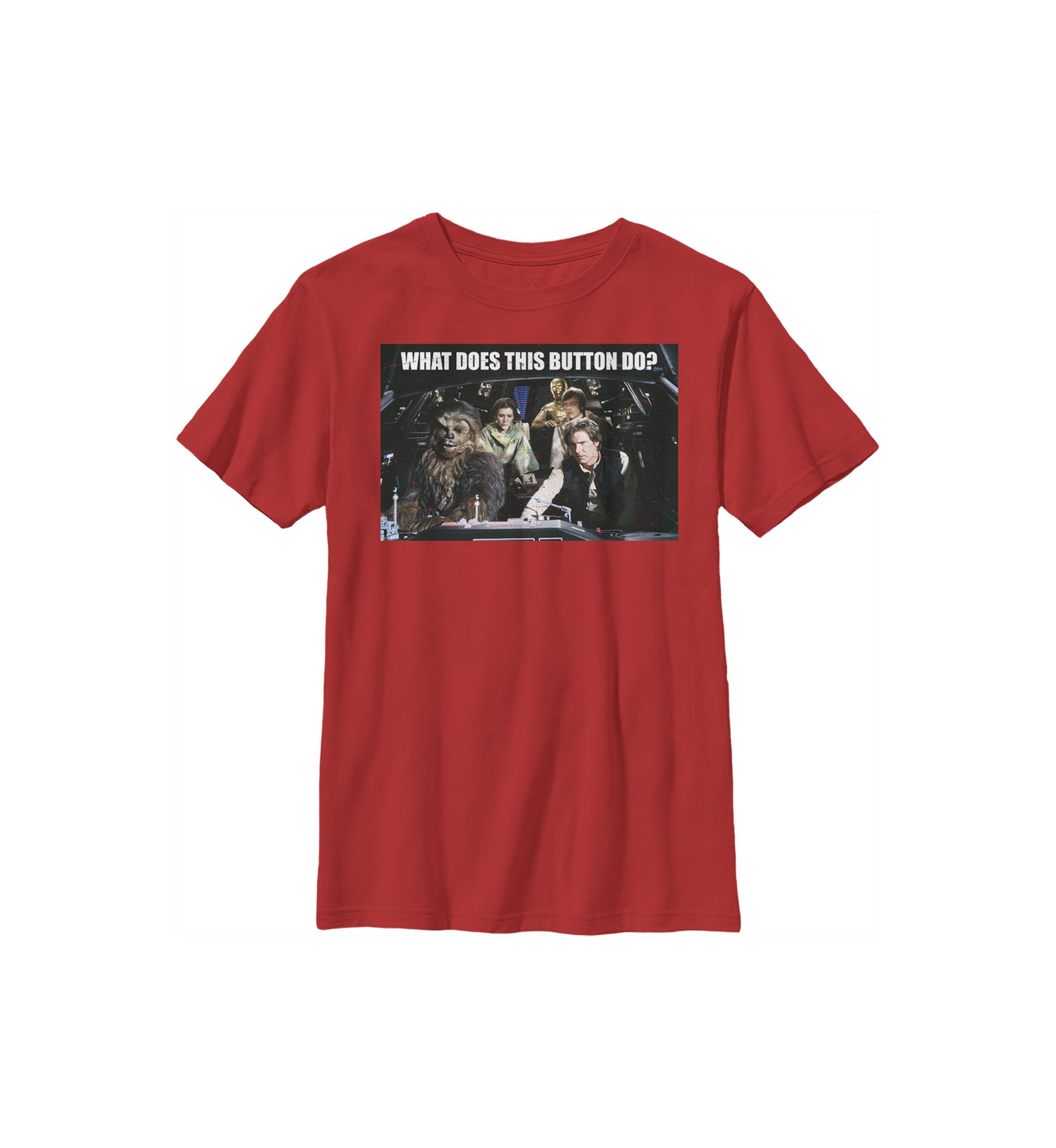 Boys 4-7  Falcon Crew Button Graphic Top