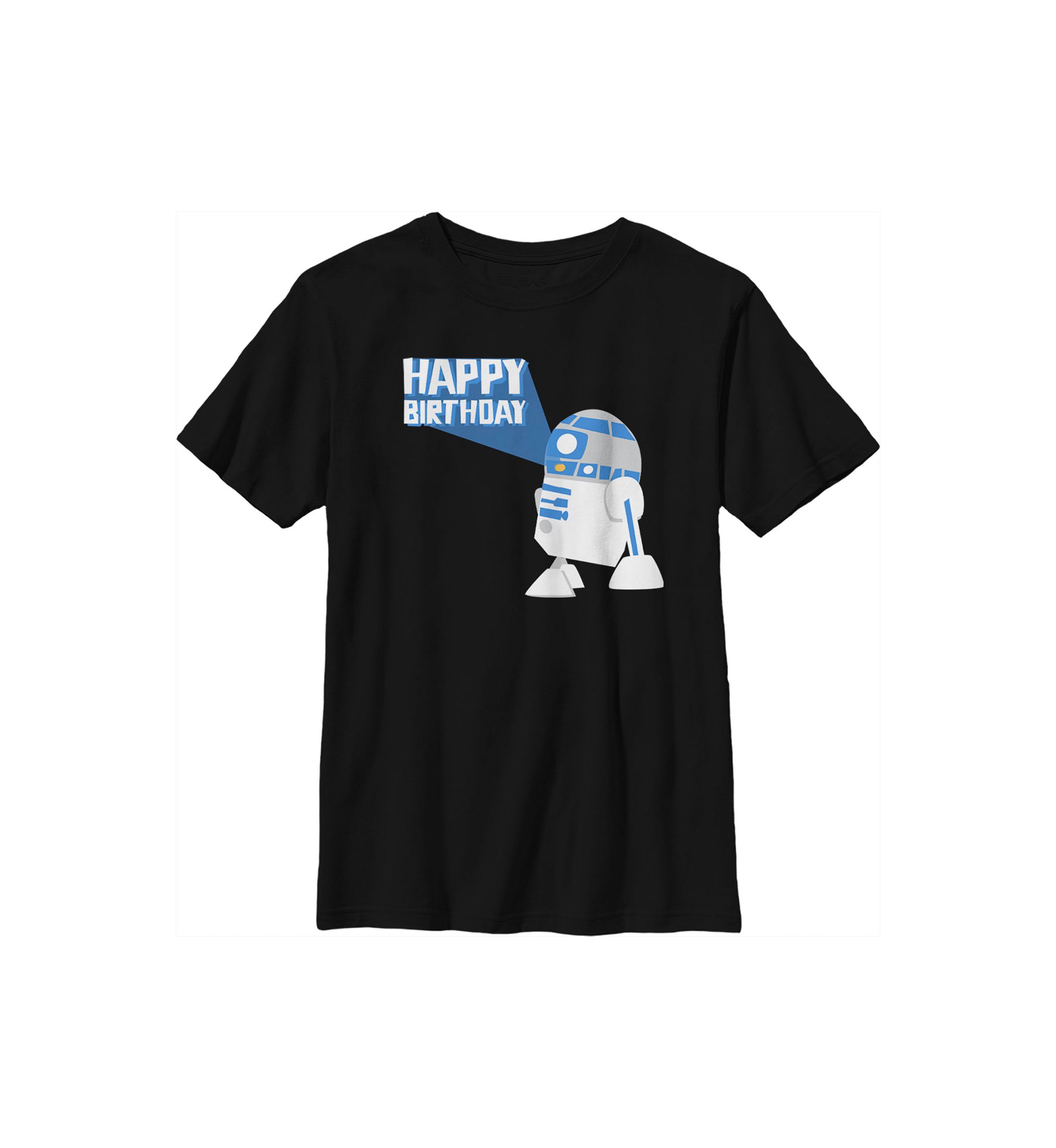 Boys 4-7  R2D2 Happy B Day Graphic Top