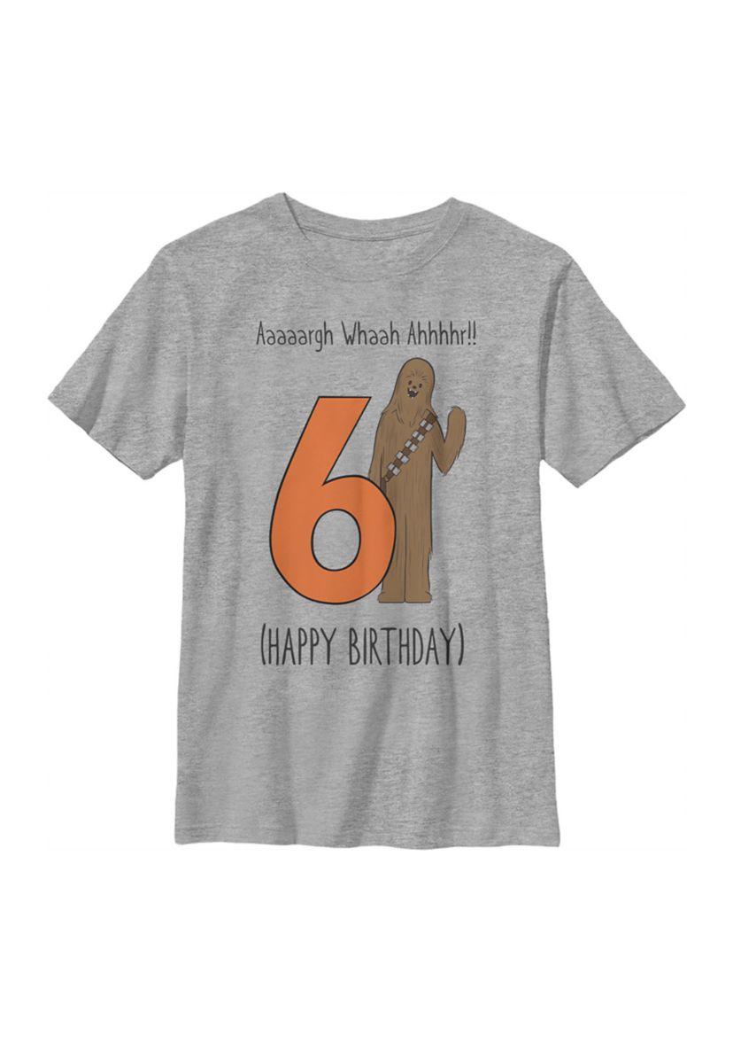 Boys 4-7  Whaah Birthday Graphic Top